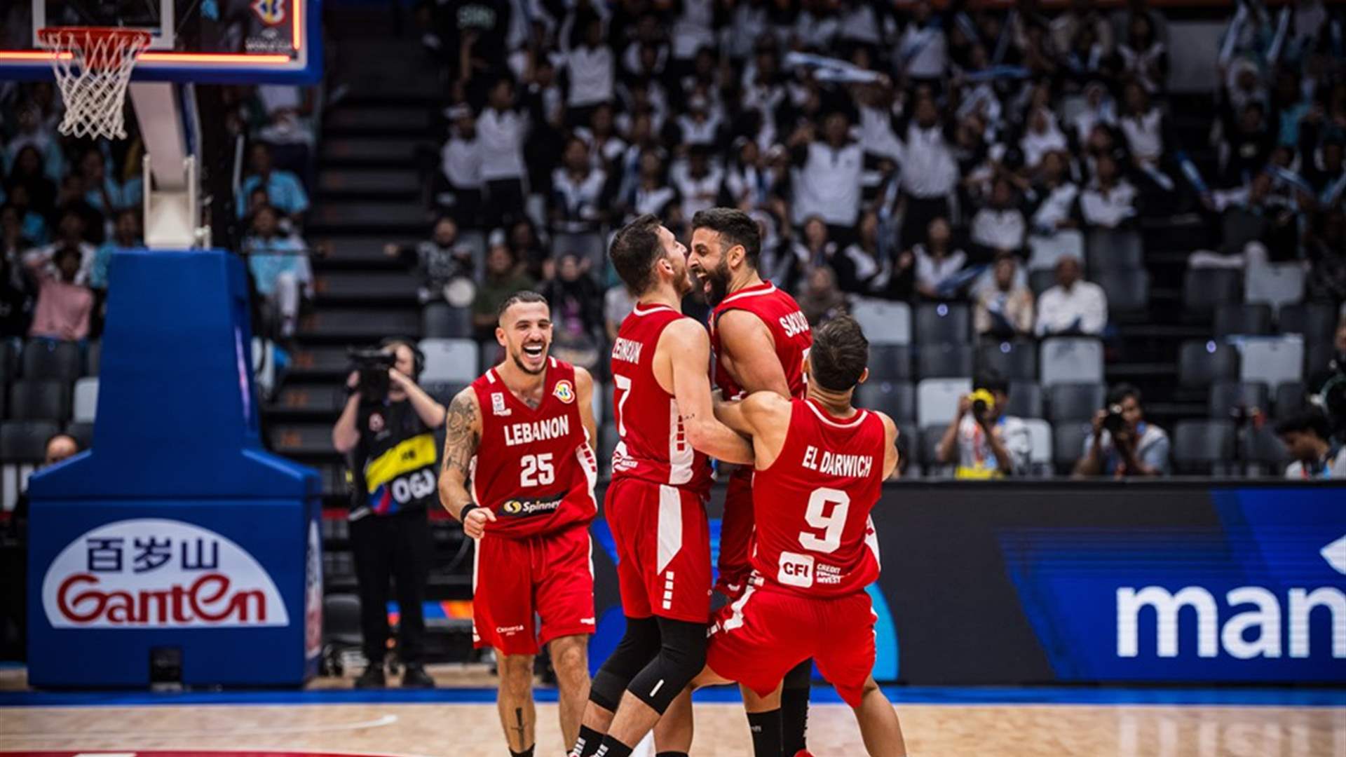 Lebanon scores its first win in the 2023 FIBA World Cup, defeating C&ocirc;te d&#39;Ivoire 94-84!