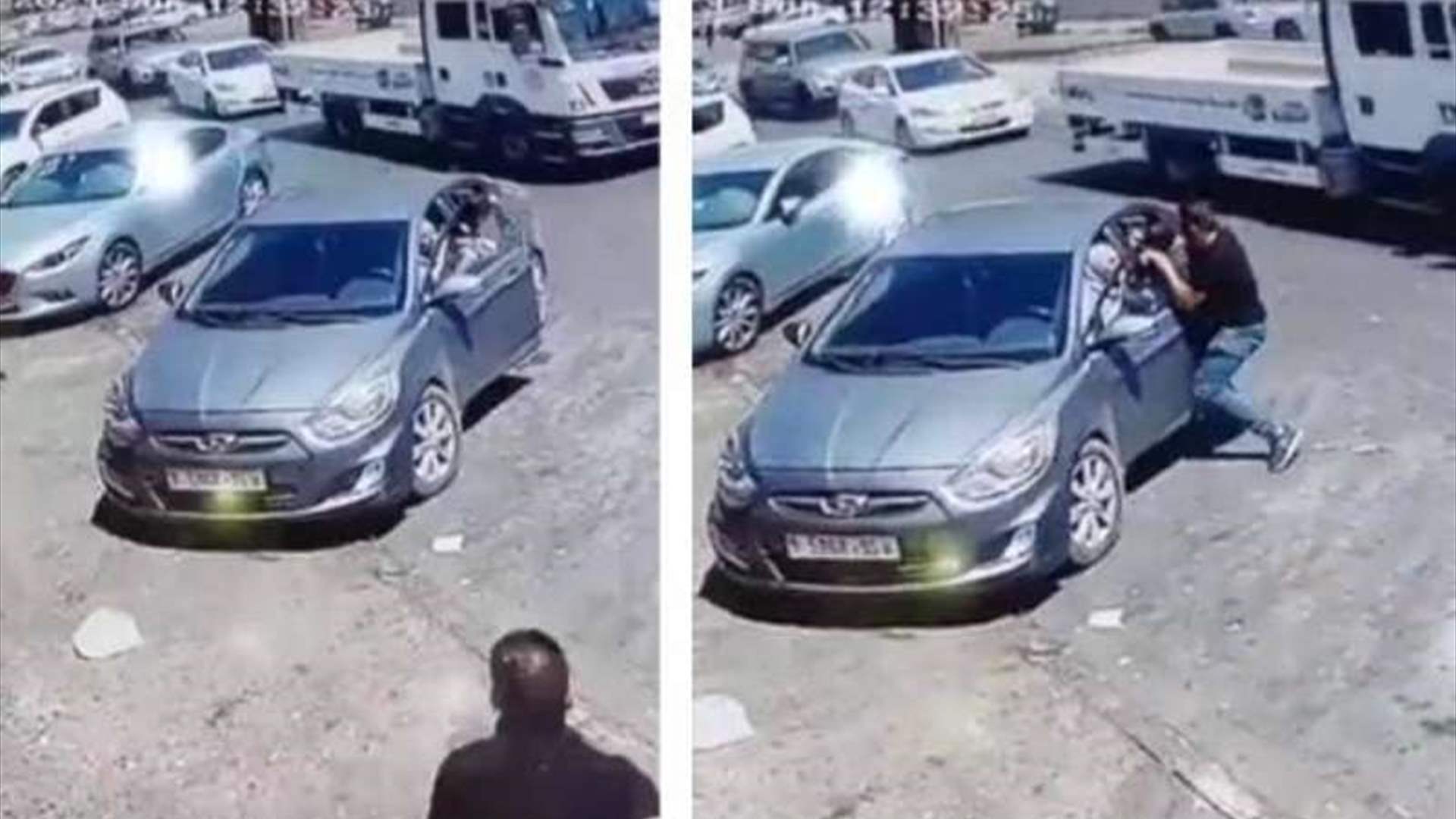 كاد أن يختنق... شاب ينقذ طفلاً من الموت أمام والدته! (فيديو)