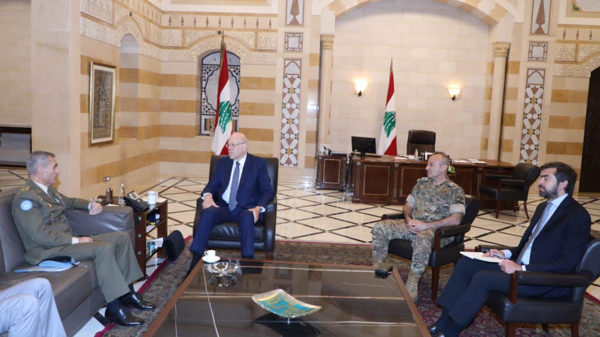 PM Mikati commits to UNIFIL mandate extension, urges cooperation for Southern Lebanon security