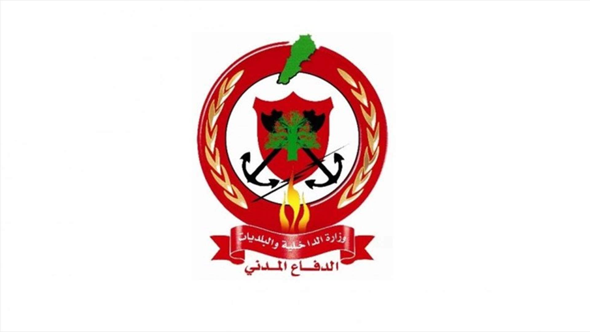 الدفاع المدني أخمد حريقين في بلدتي بيت الحوش وببنين