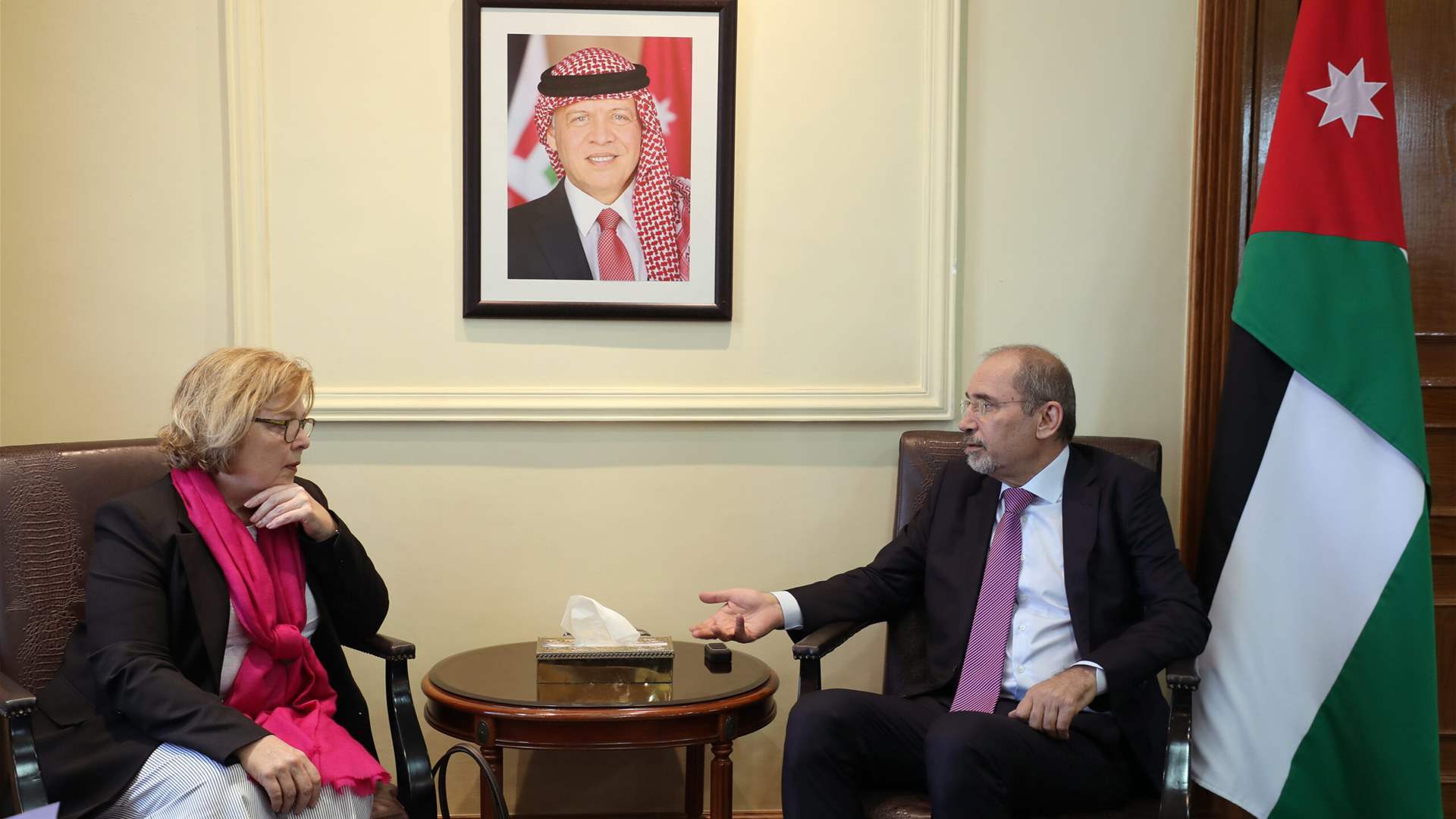 Assistant Secretary Barbara Leaf discuss Syrian, Palestinian files with Jordan FM