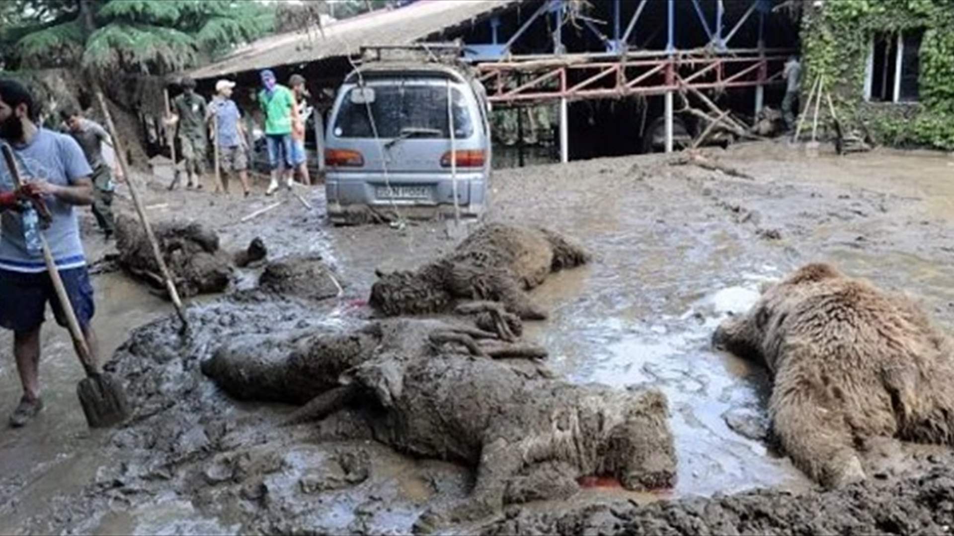 مصرع شخصين على الأقل بسبب فيضانات في جورجيا
