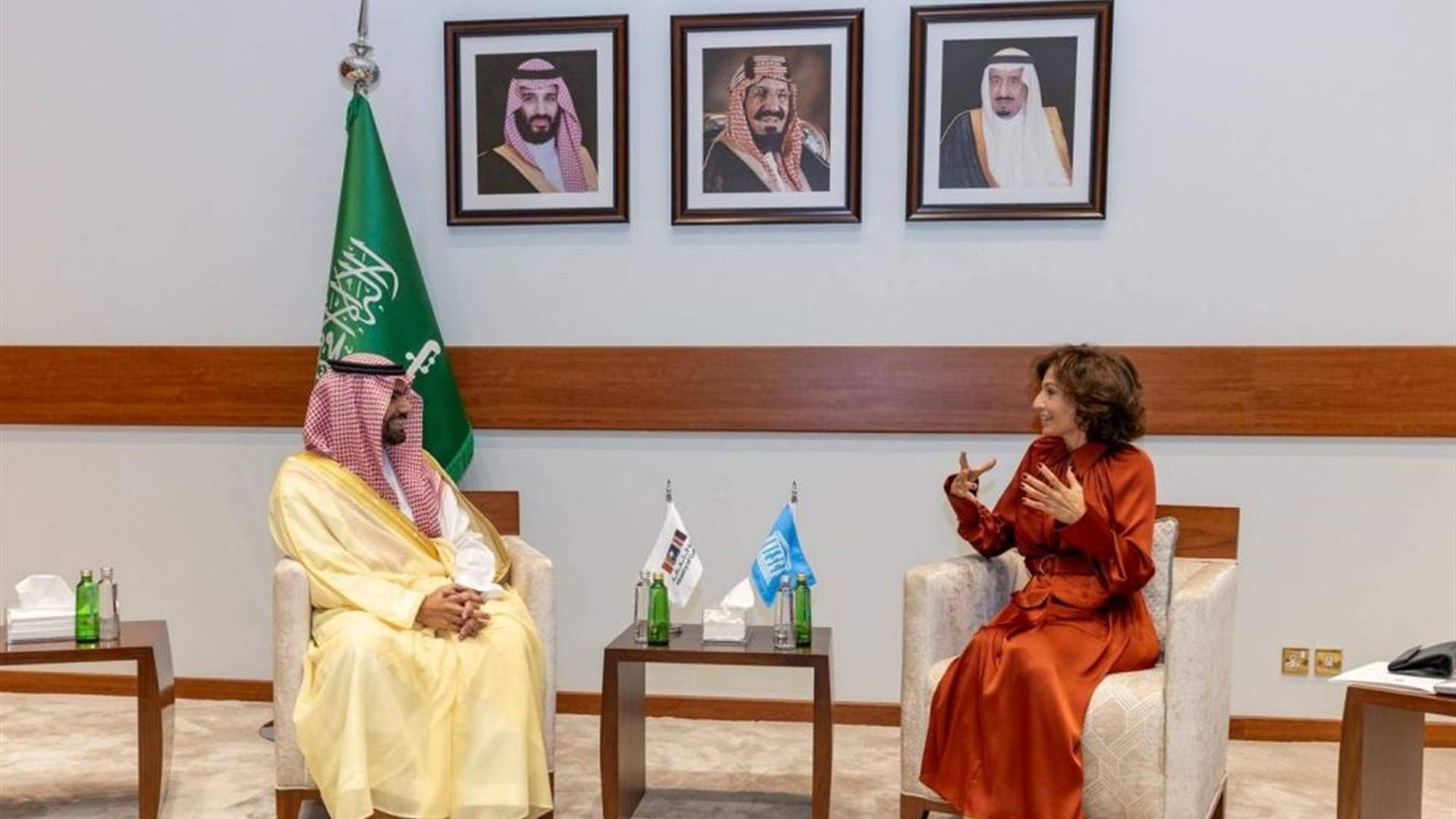 المديرة العامة لليونسكو من الرياض: 3 مواقع في خطر بشكل عاجل هي أوديسا في أوكرانيا وطرابلس في لبنان ومأرب في اليمن