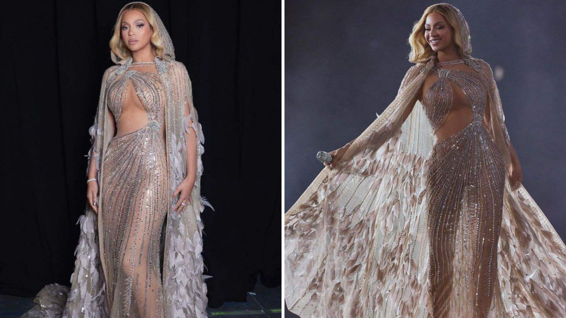 Music &#39;icon&#39; Beyonce shakes the stage in gorgeous Elie Saab gown 