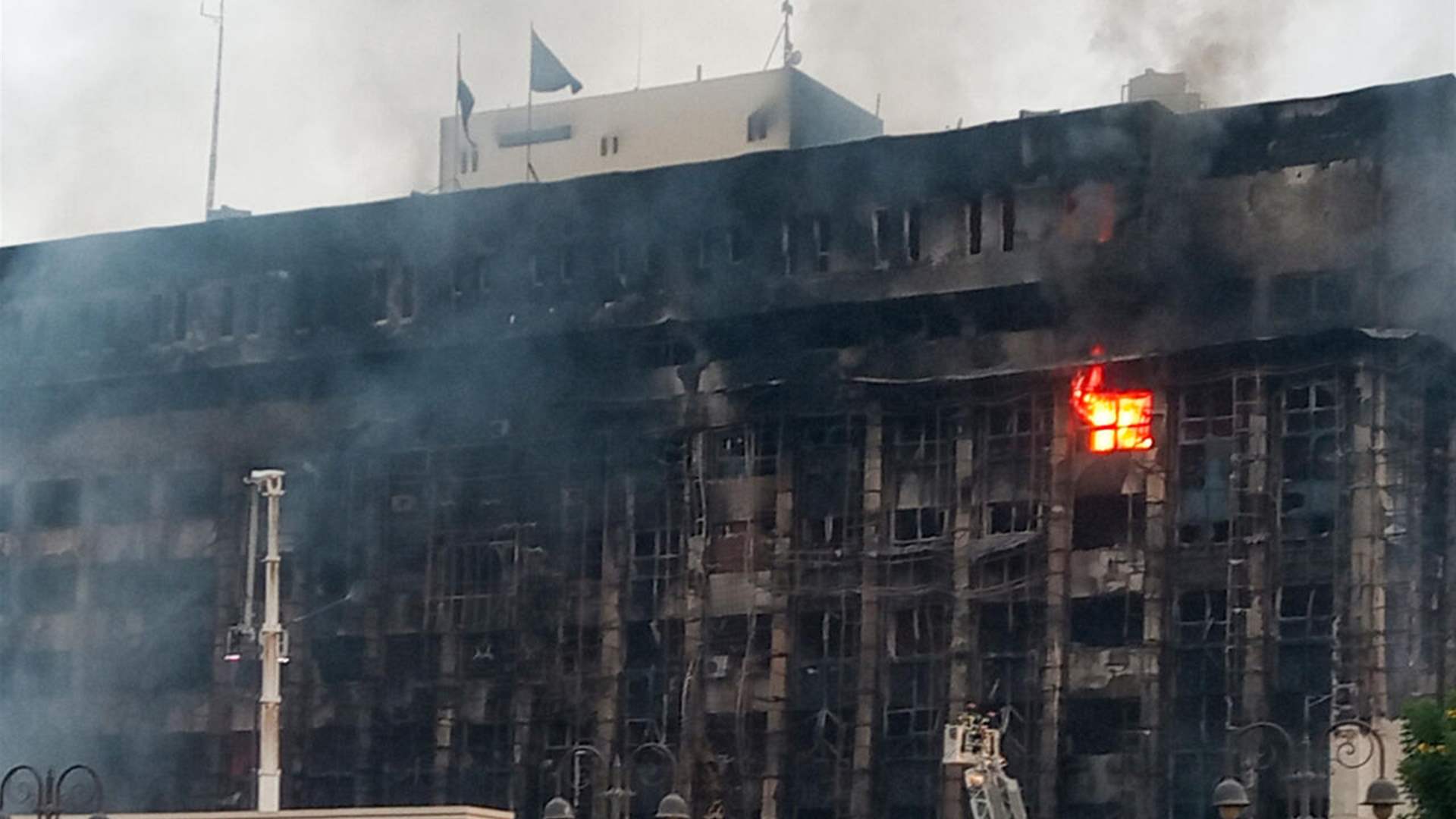 Fire in police HQ in Egypt&#39;s Ismailia leaves at least 38 injured 