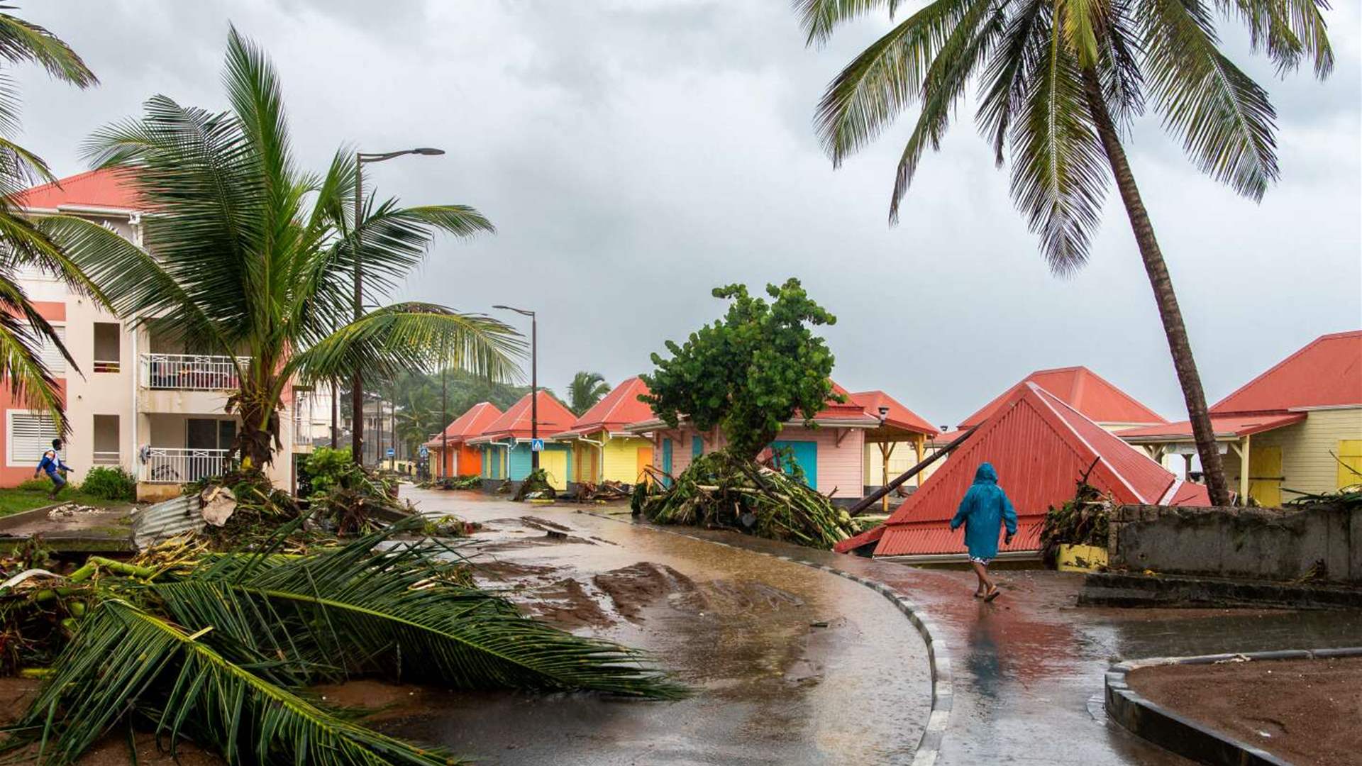 &quot;Philippe&quot; storm causes heavy rain in Guadeloupe, France
