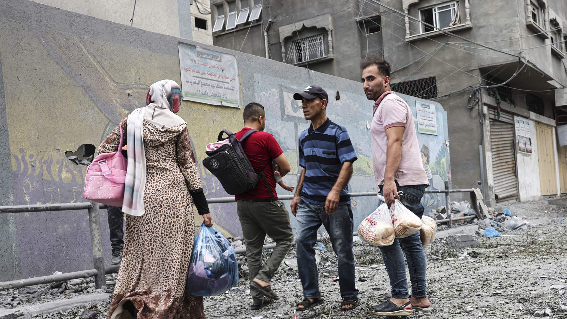 الامم المتحدة: أكثر من 123 ألف شخص نزحوا في قطاع غزة