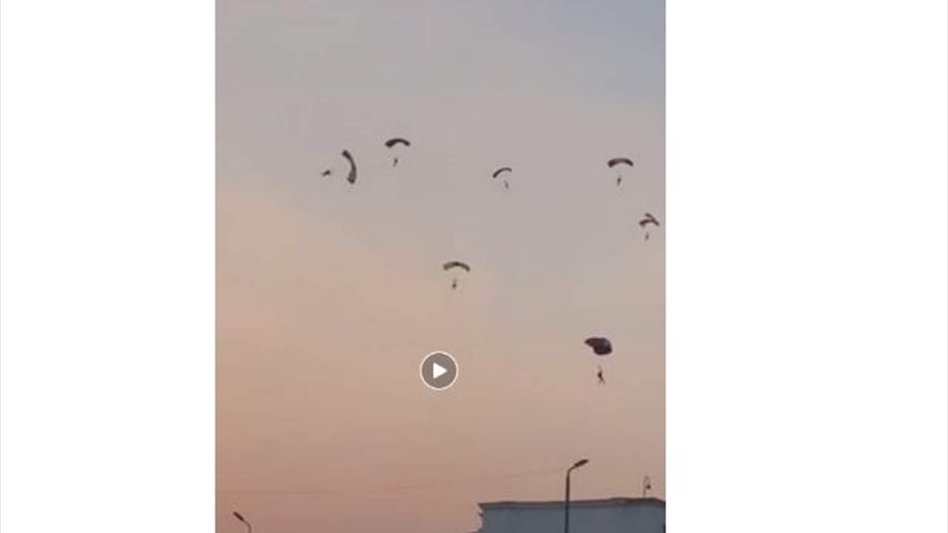 فيديو لمقاتلين مظلّيين... وصلوا من مصر الى غزة؟!