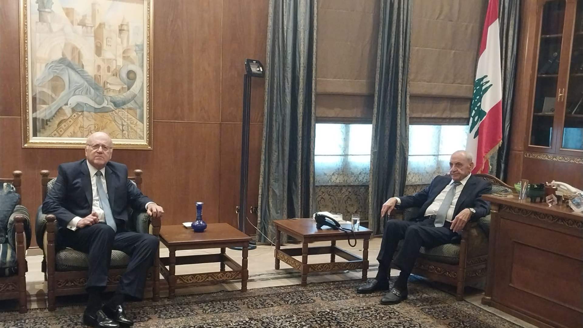 بري يلتقي ميقاتي في عين التينة