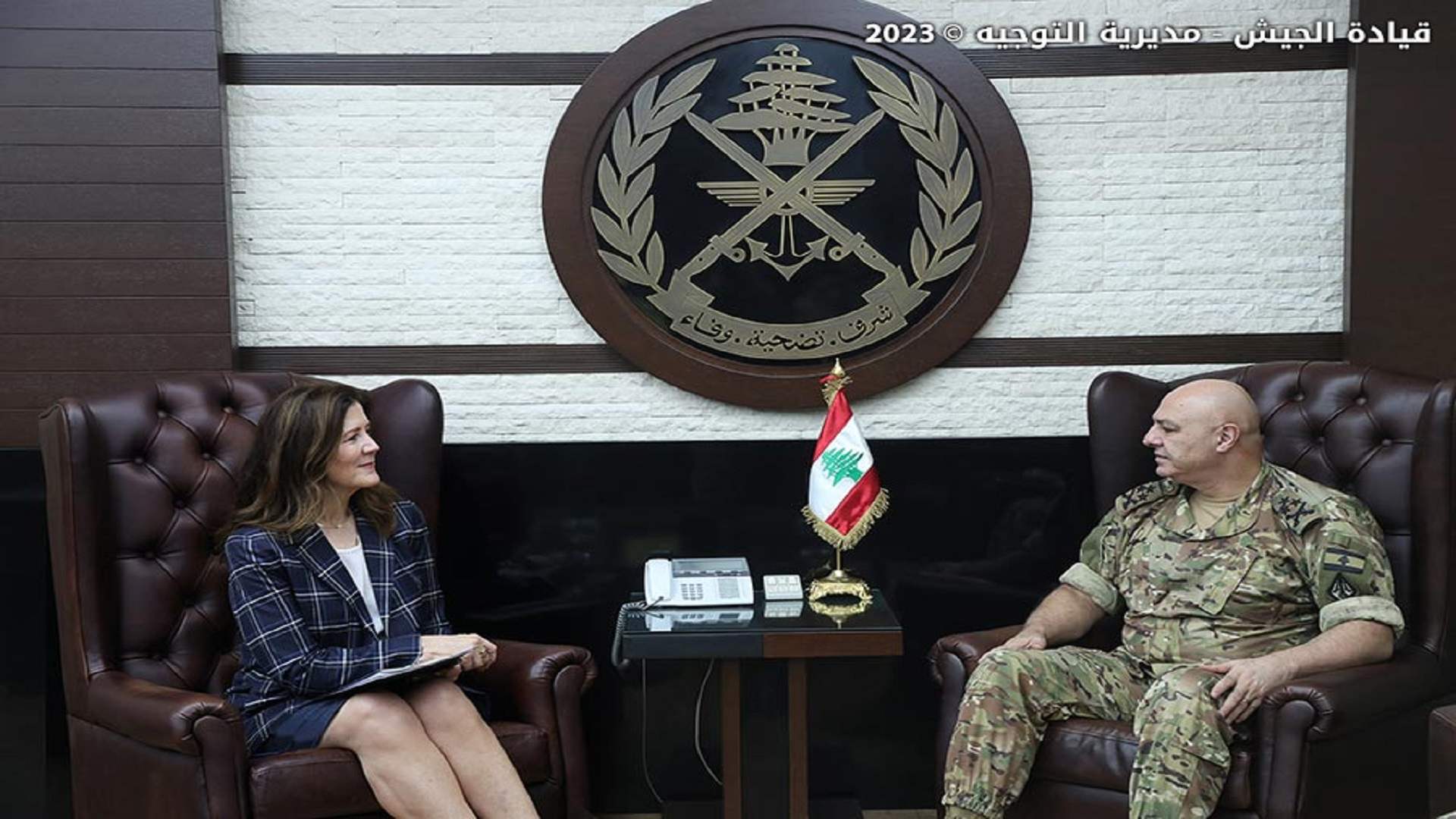 قائد الجيش استقبل شيا وريزا