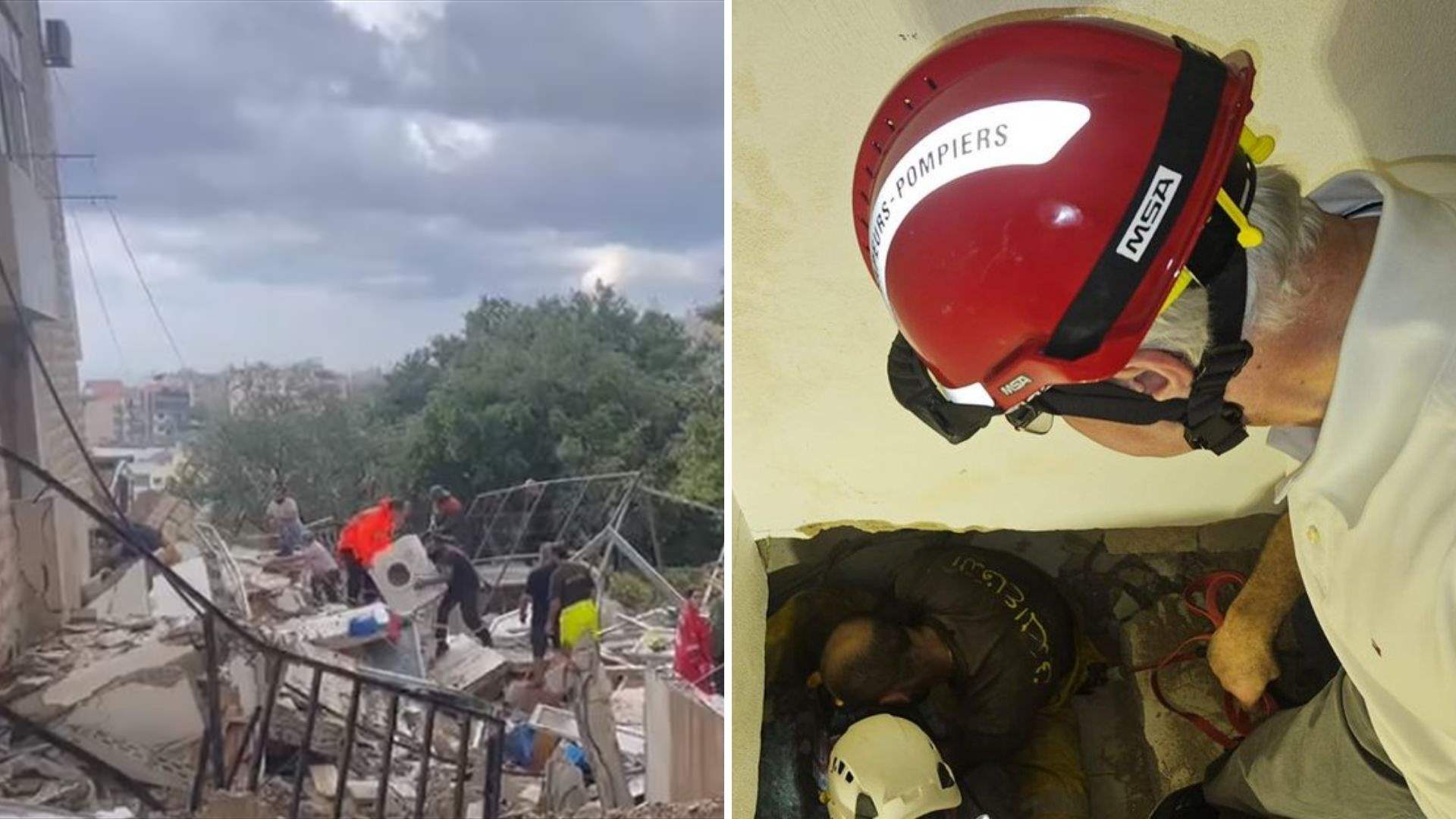 Ongoing rescue efforts by Civil Defense following Mansourieh building collapse: Here are the updates