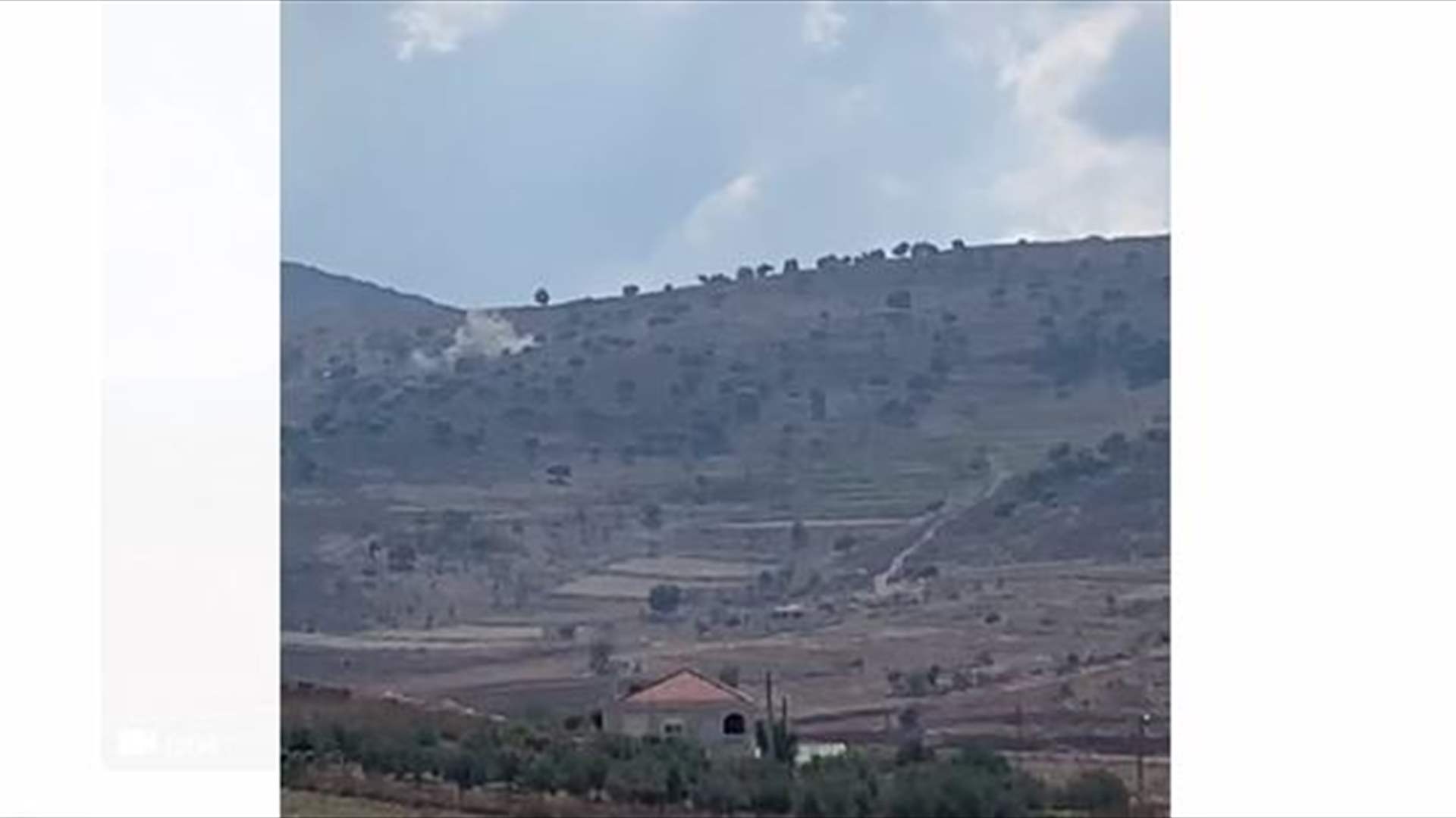Israeli artillery shelling on the Lebanese border