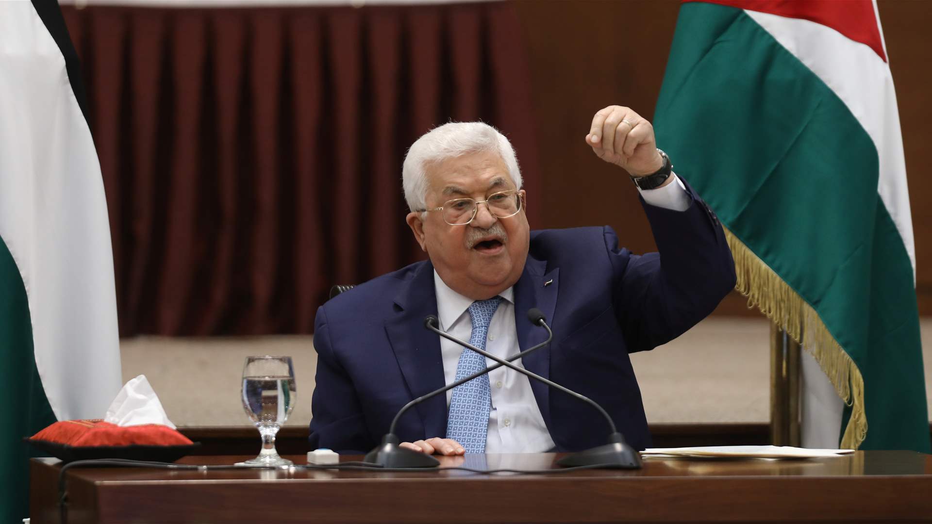 President Abbas Declares 3 Days of Mourning for the 'Massacre Victims of Hospital in Gaza