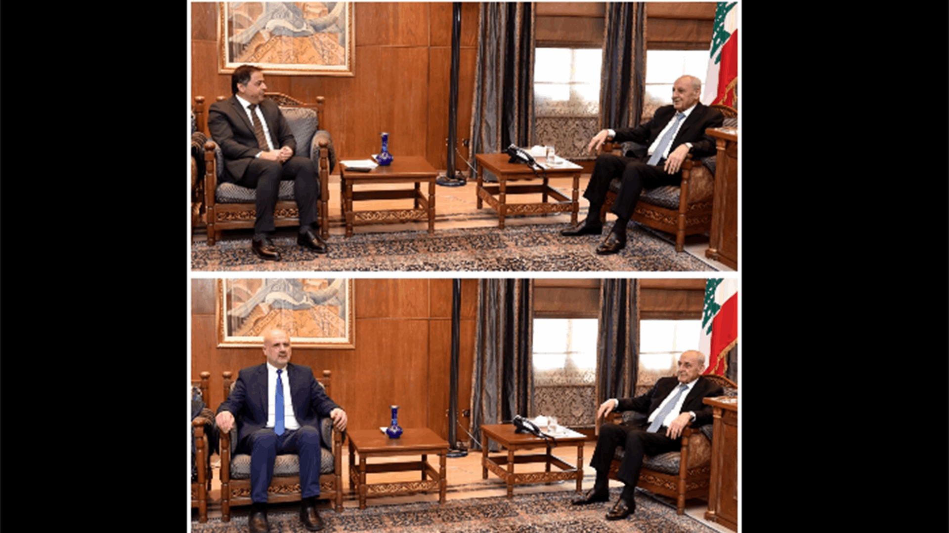 بري إستقبل منصوري وبحث مع مولوي في الأوضاع أمنيًا وسياسيًا