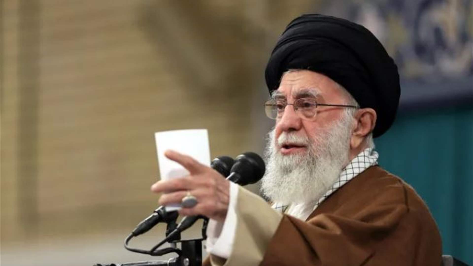 Khamenei accuses the US of complicity in Israeli crimes against Palestinians