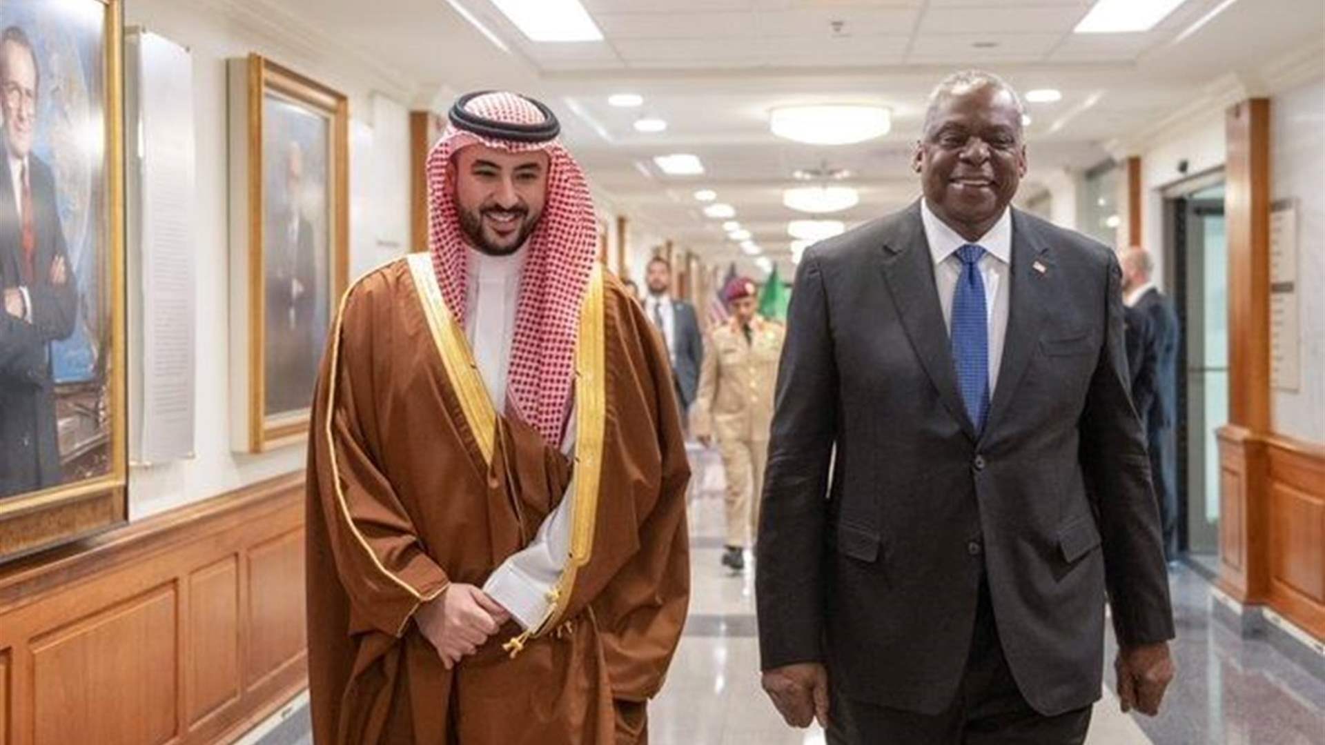  وزيرا الدفاع الاميركي والسعودي: العمل لمنع التصعيد في المنطقة