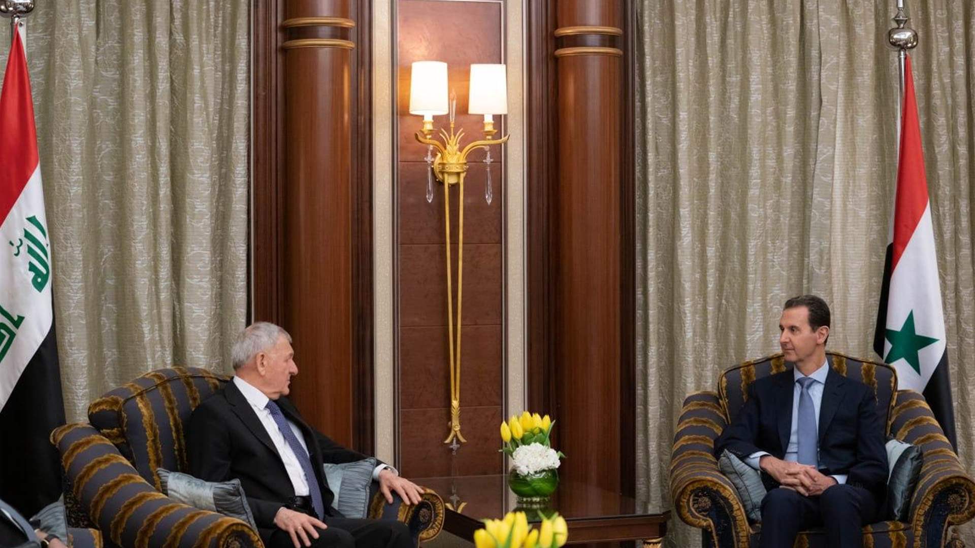 الأسد التقى نظيره العراقي... والاتفاق على القيام بكل ما من شأنه تطوير العلاقات بين البلدين