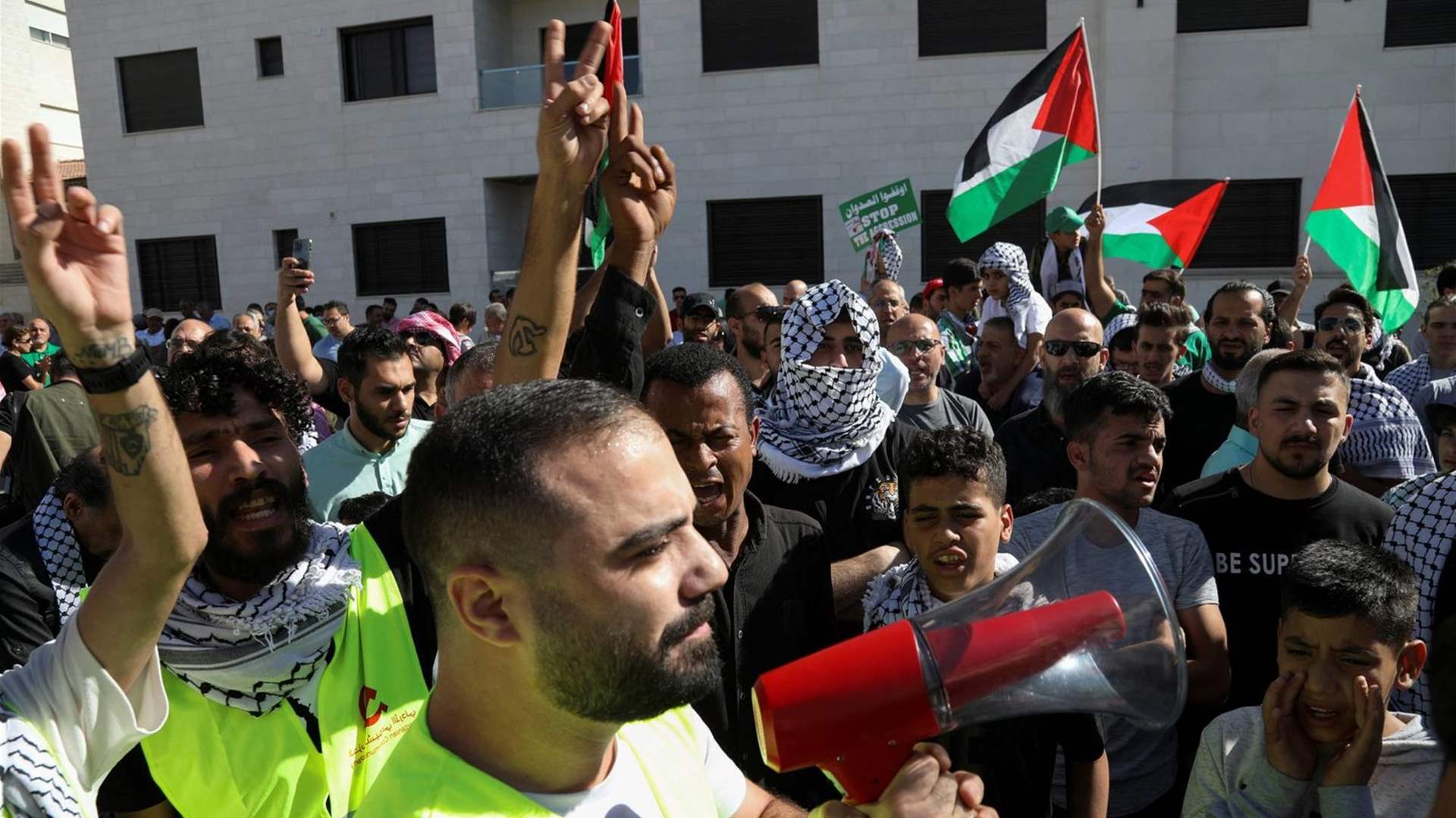 تظاهرة في عمان دعمًا لـ"المقاومة" في غزة