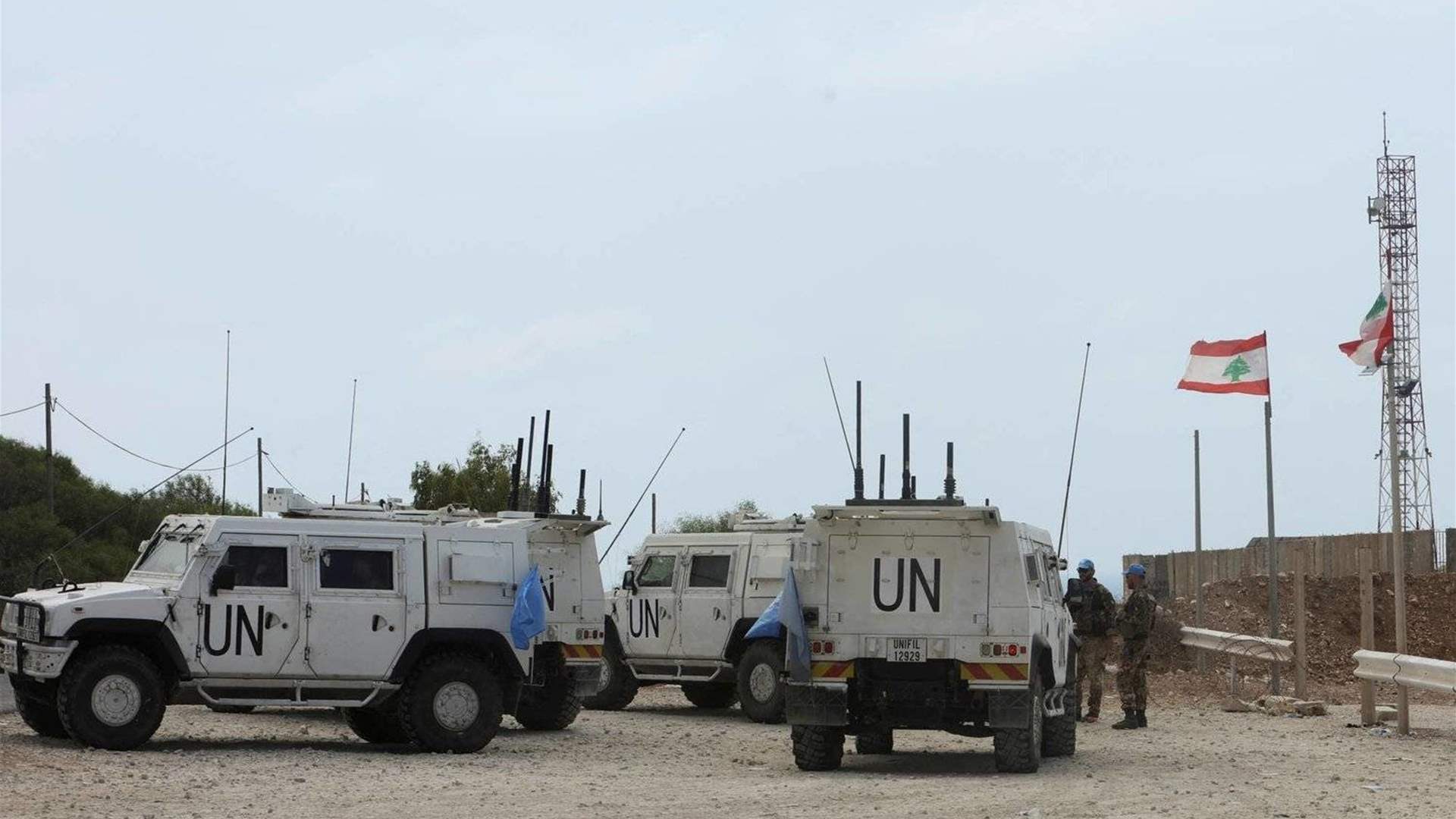 UNIFIL: A UNIFIL patrol hit by Israeli army gunfire in Aitaroun, in South Lebanon