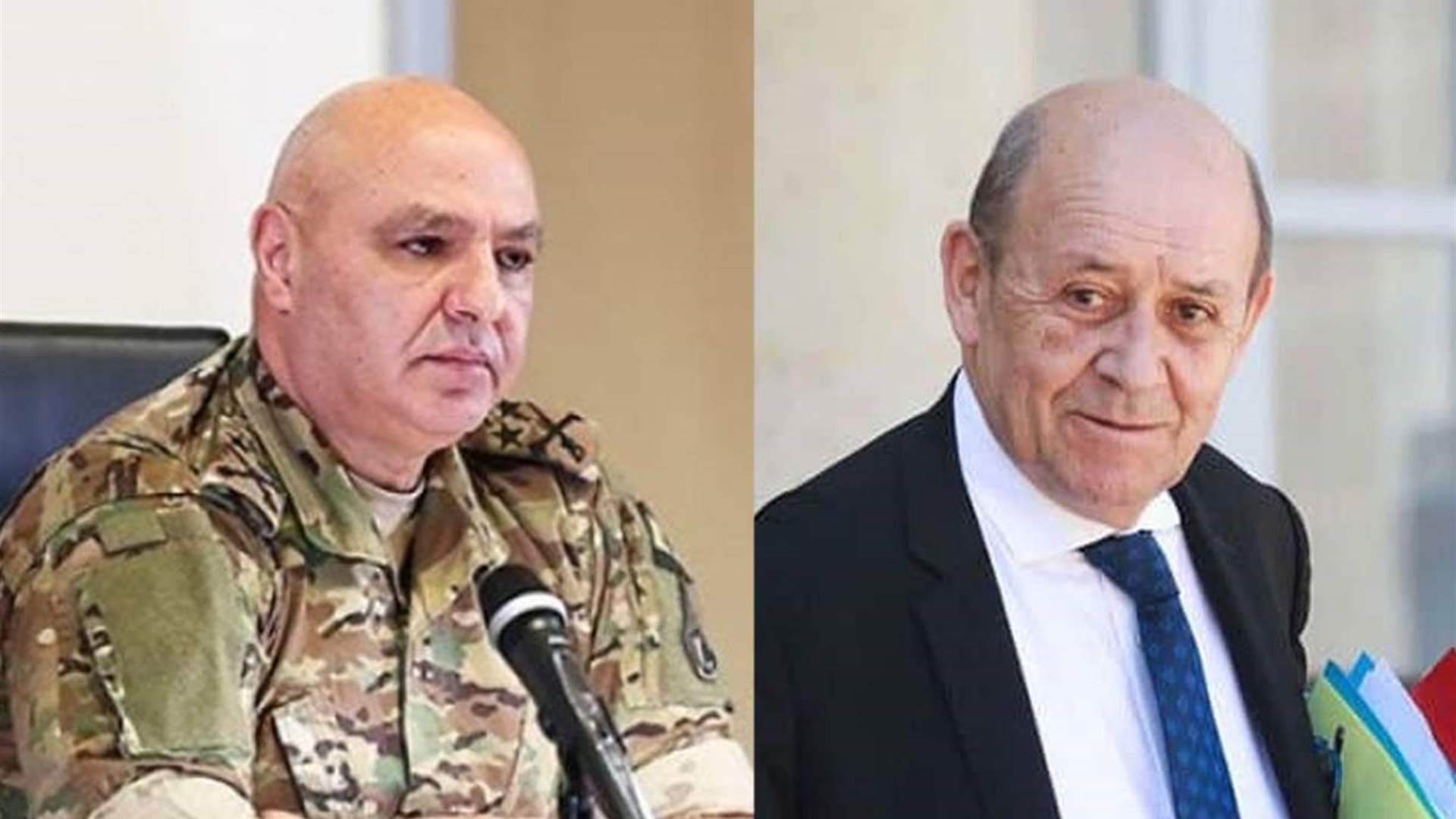 لقاء سيجمع لودريان وقائد الجيش اليوم (نداء الوطن)