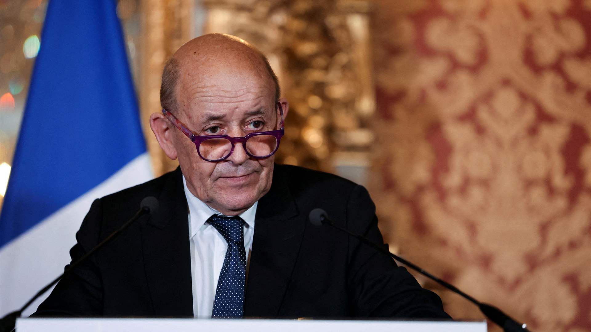Ain el-Tineh sources: Le Drian stresses importance of electing a President, no names proposed