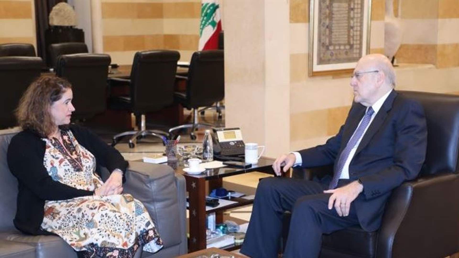 ميقاتي إستقبل الممثلة المقيمة لبرنامج الأمم المتحدة الإنمائي في زيارة وداعية