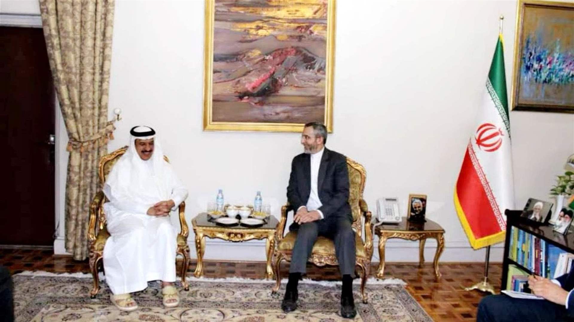 لقاء بين نائب وزير خارجية ايران وسفير السعودية
