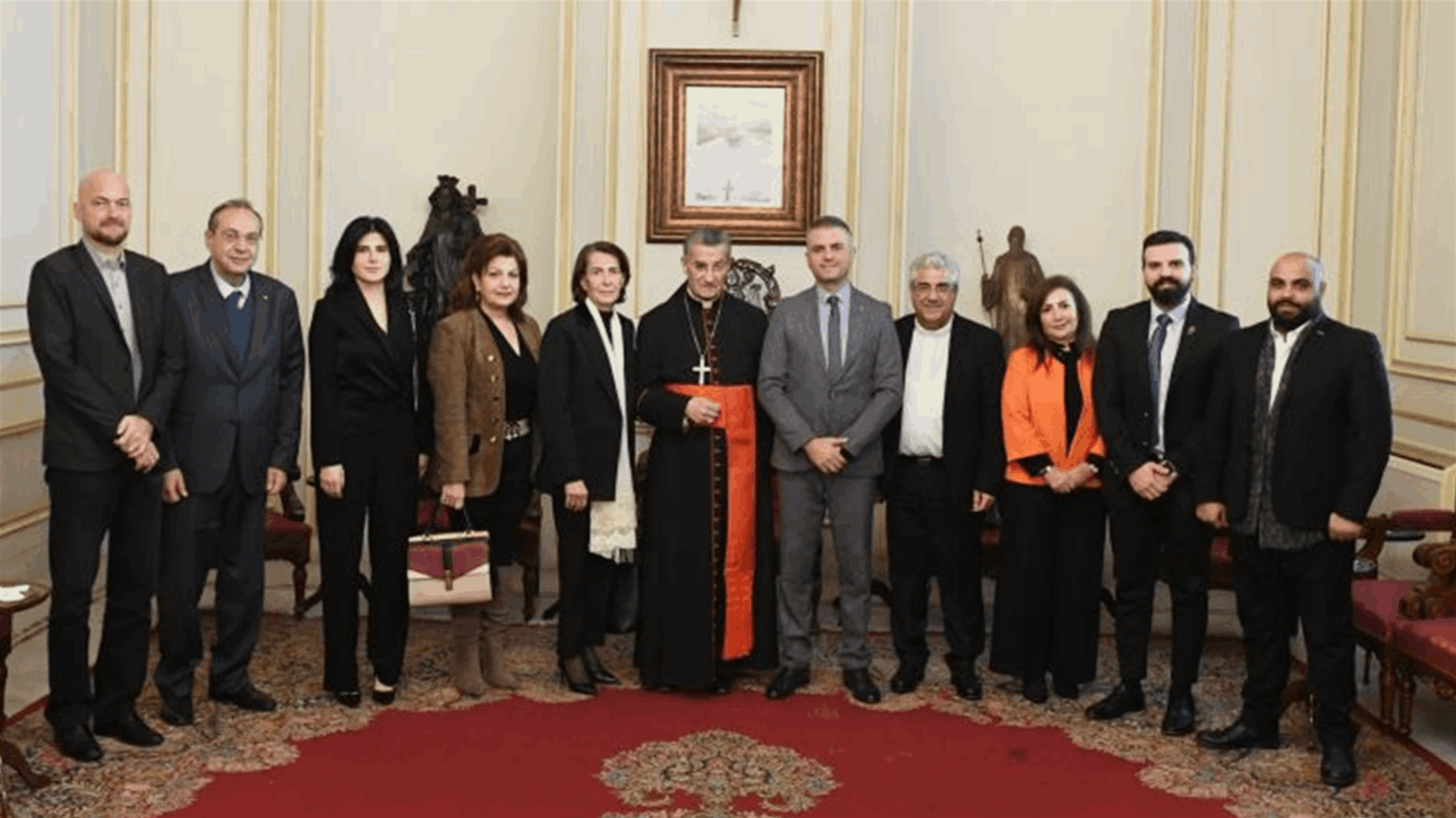 الراعي استقبل وفد طاولة حوار المجتمع المدني والمدير العام لكازينو لبنان