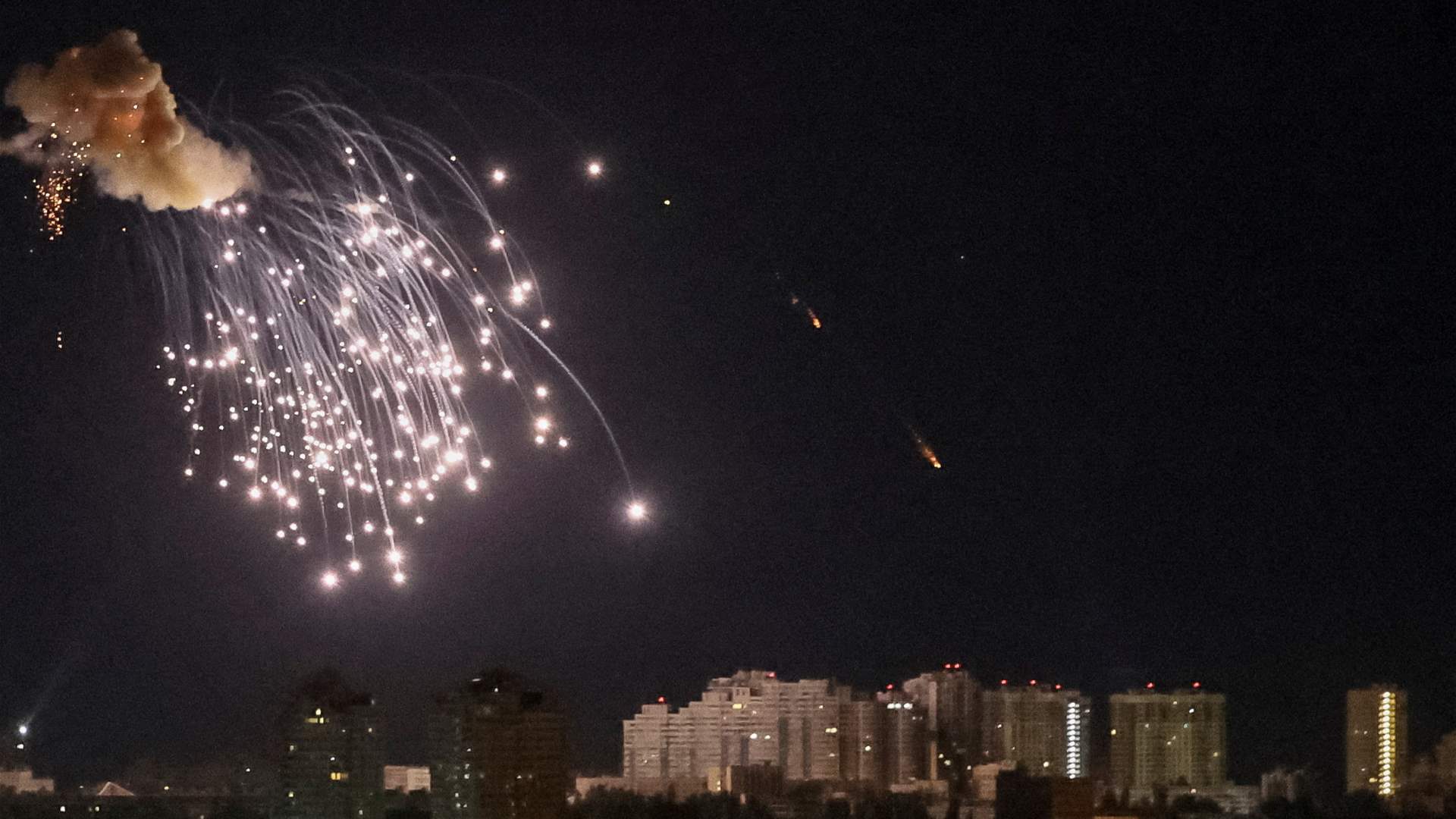 Mass drone attack hits several Kyiv districts