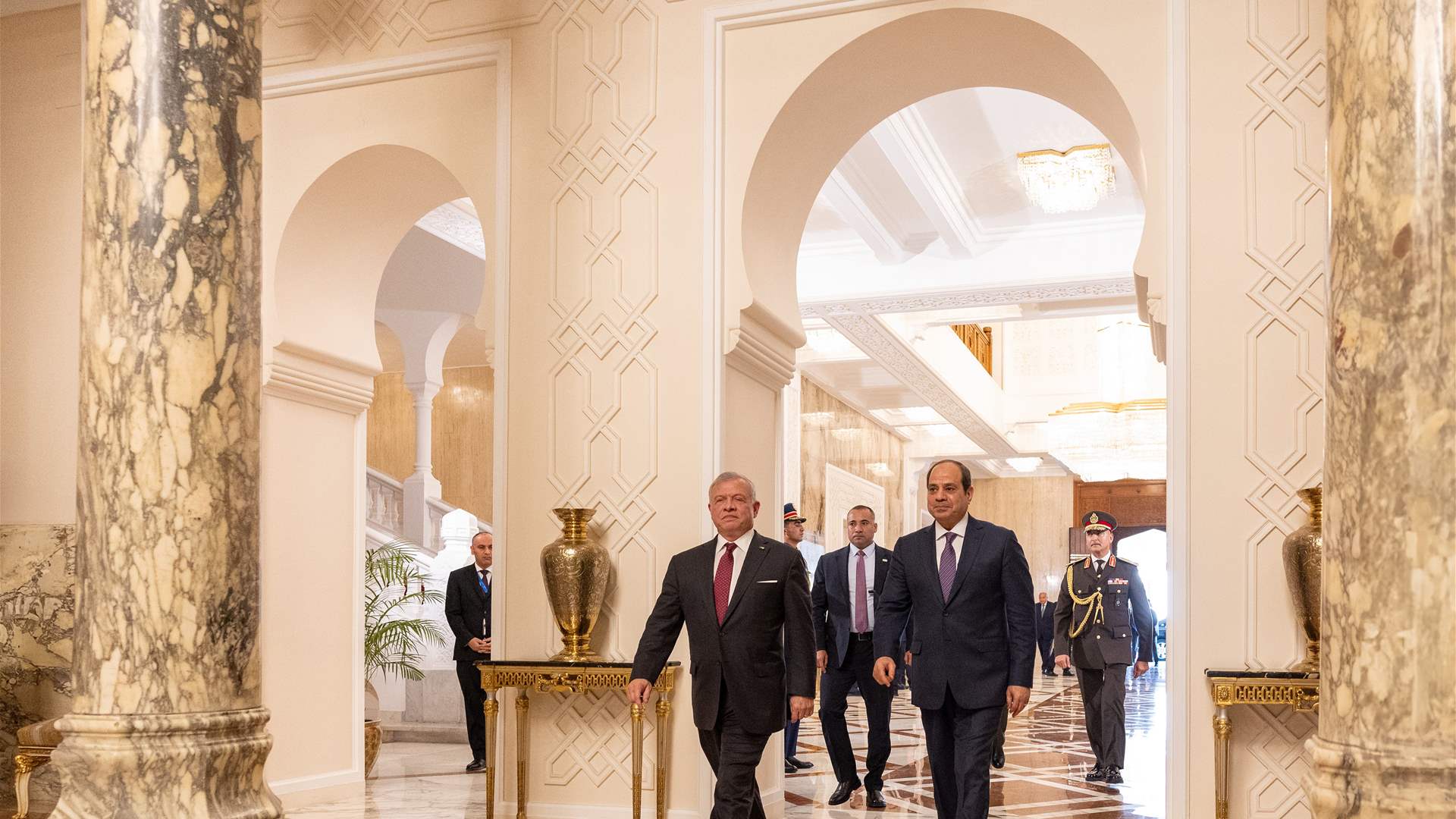 Jordan and Egypt condemn &#39;forced displacement&#39; of Palestinians, call for global action