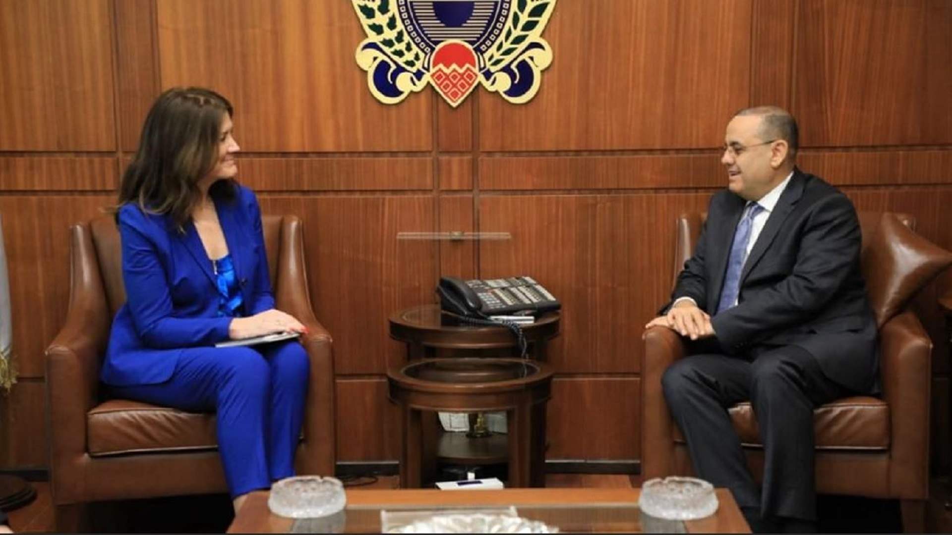 البيسري استقبل السفيرة الأميركية في زيارة وداعية