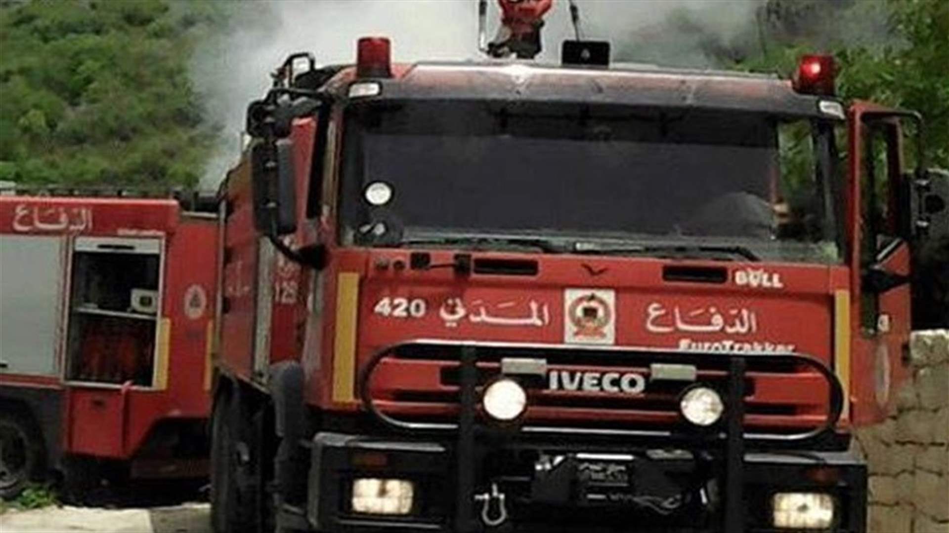 3 اصابات في حريق بمخيم للنازحين في سهل زحلة