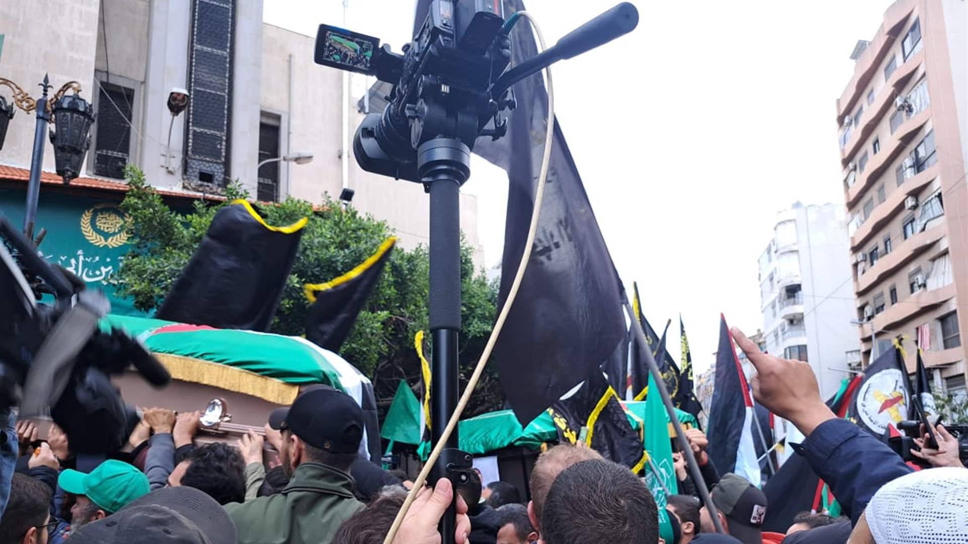 Diverse political and sectarian unity: The funeral procession of Saleh al-Arouri