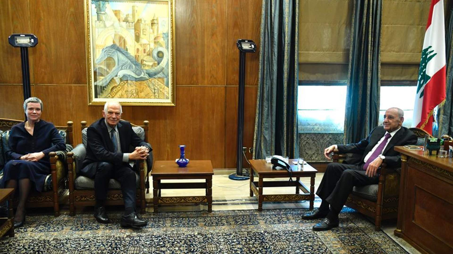Resolution 1701 implementation: Berri highlights EU role and calls for Israeli withdrawal
