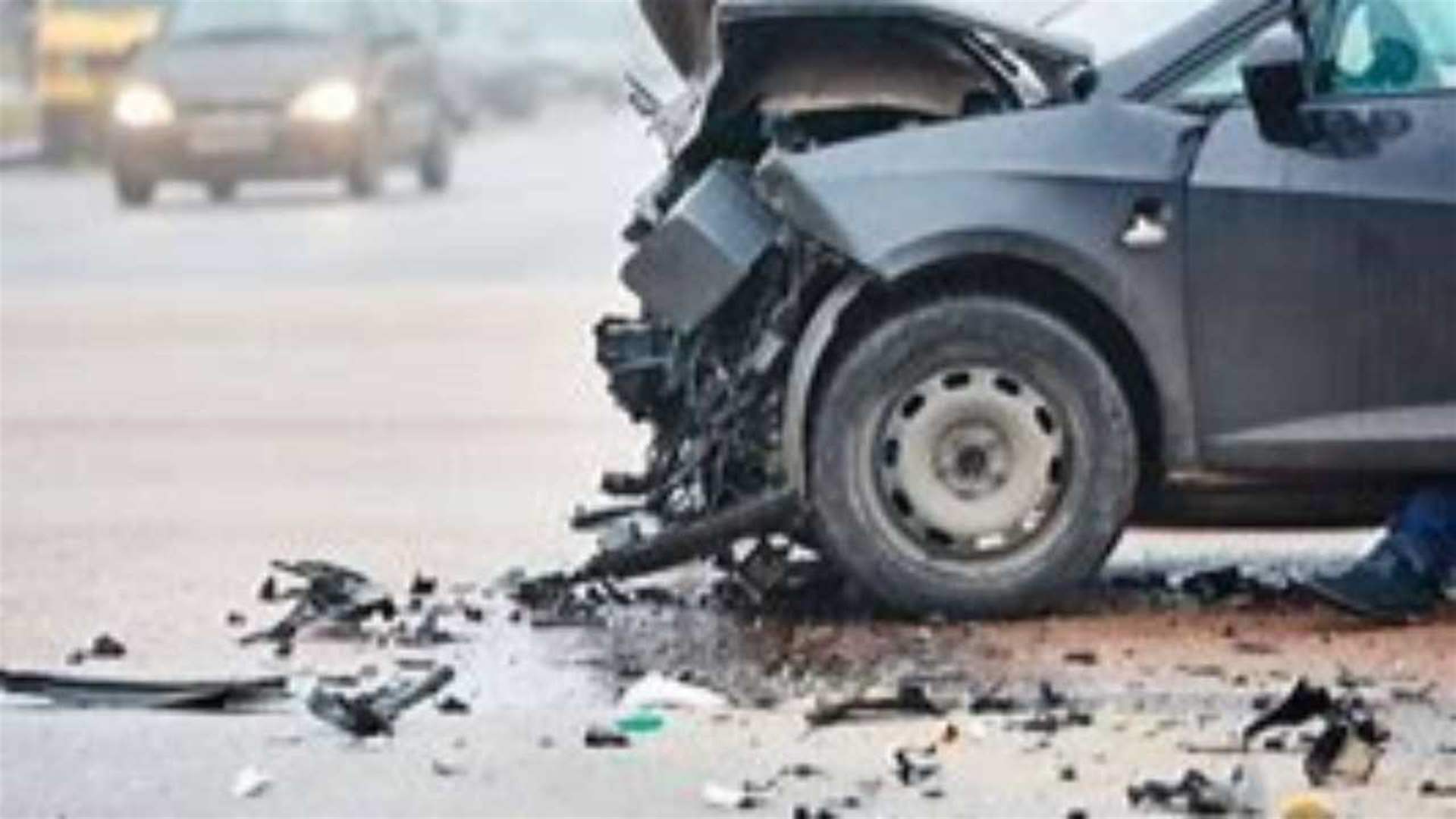 حادث اصطدام على أوتوستراد الجية ووقوع قتيل