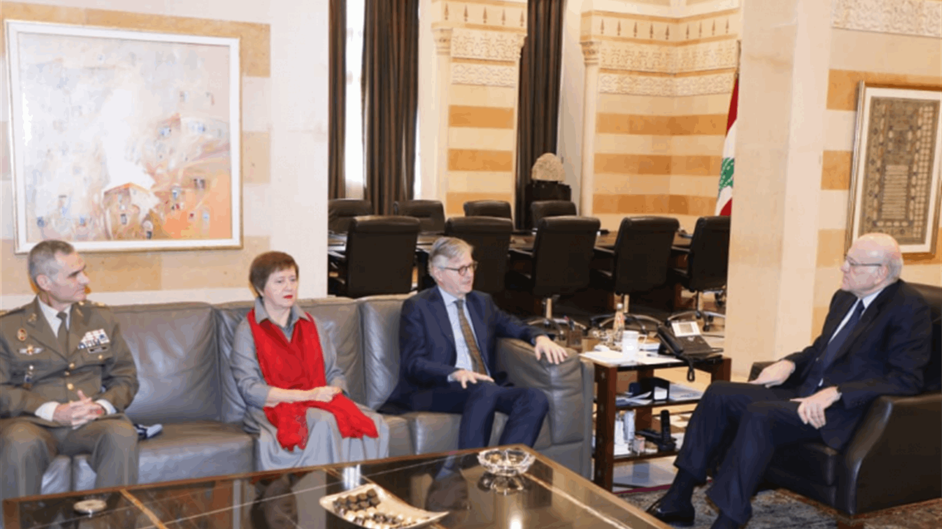 Mikati and UN officials navigate peace amidst regional threats
