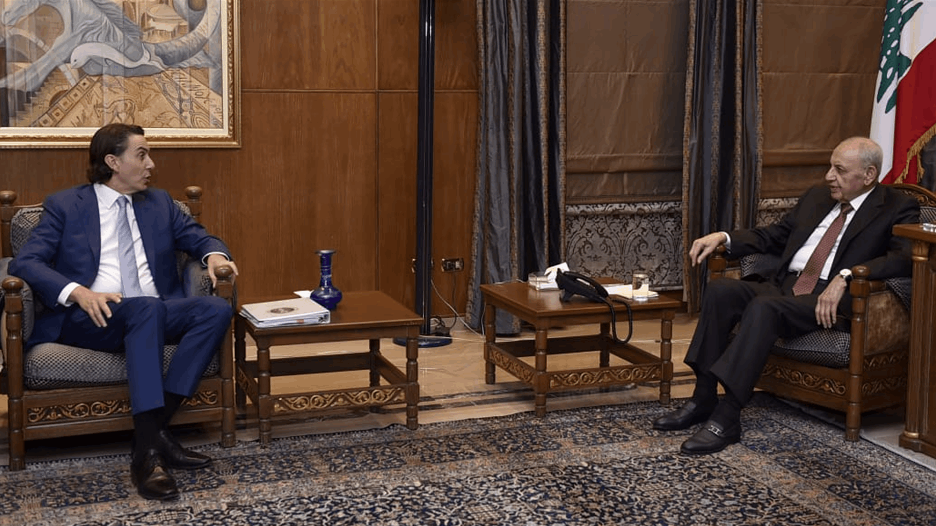 هوكستين من عين التينة: مهمتنا الوصول الى حل ديبلوماسي ونؤمن بقوة بأن الشعب اللبناني لا يريد التصعيد