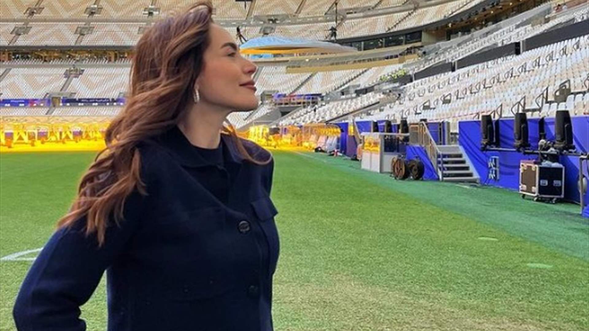 الأنظار على عبير نعمة... نجمة افتتاح كأس آسيا في قطر (صور)