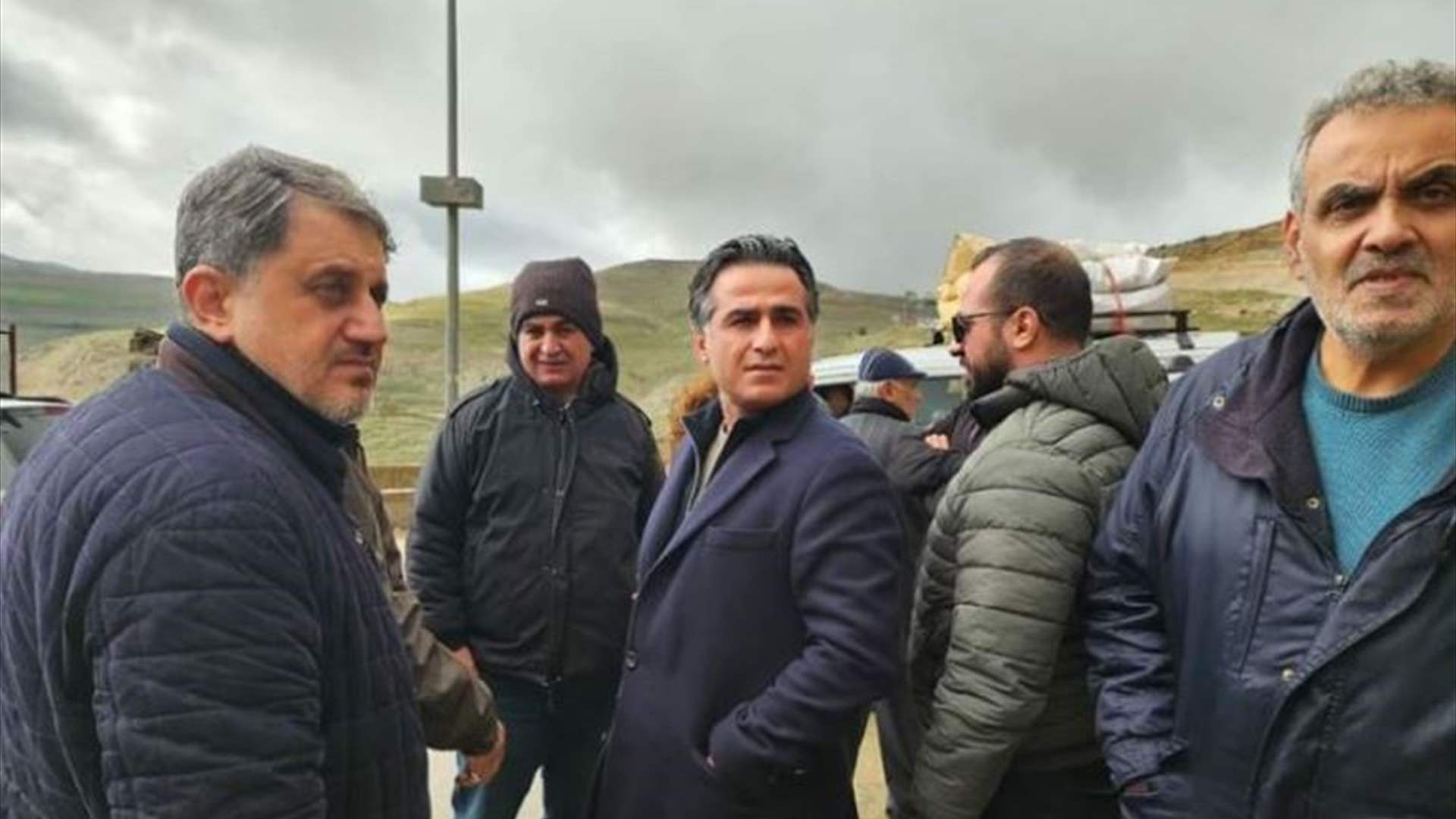 Caretaker Minister Ali Hamieh Inspects Site of Landslide in Dahr al-Baidar