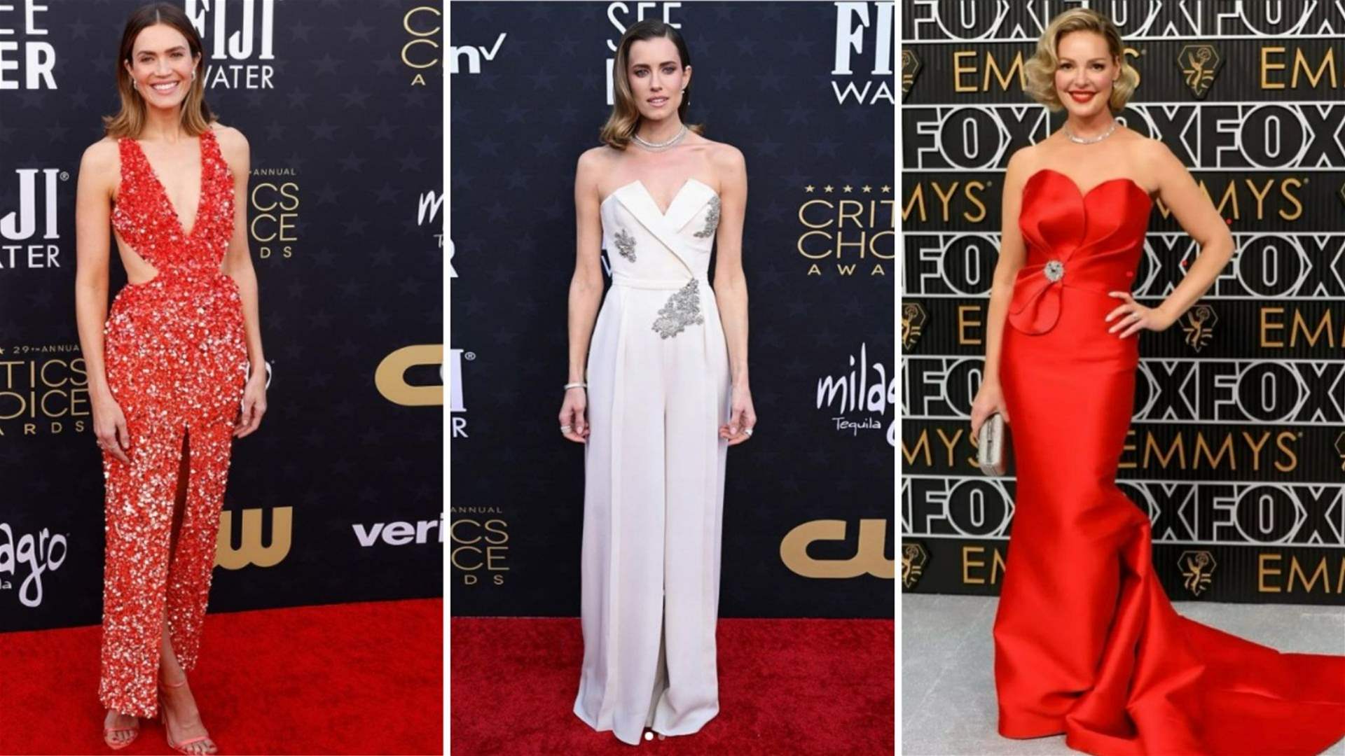 Lebanese couturiers enchant Critics Choice and 75th Emmy red carpets
