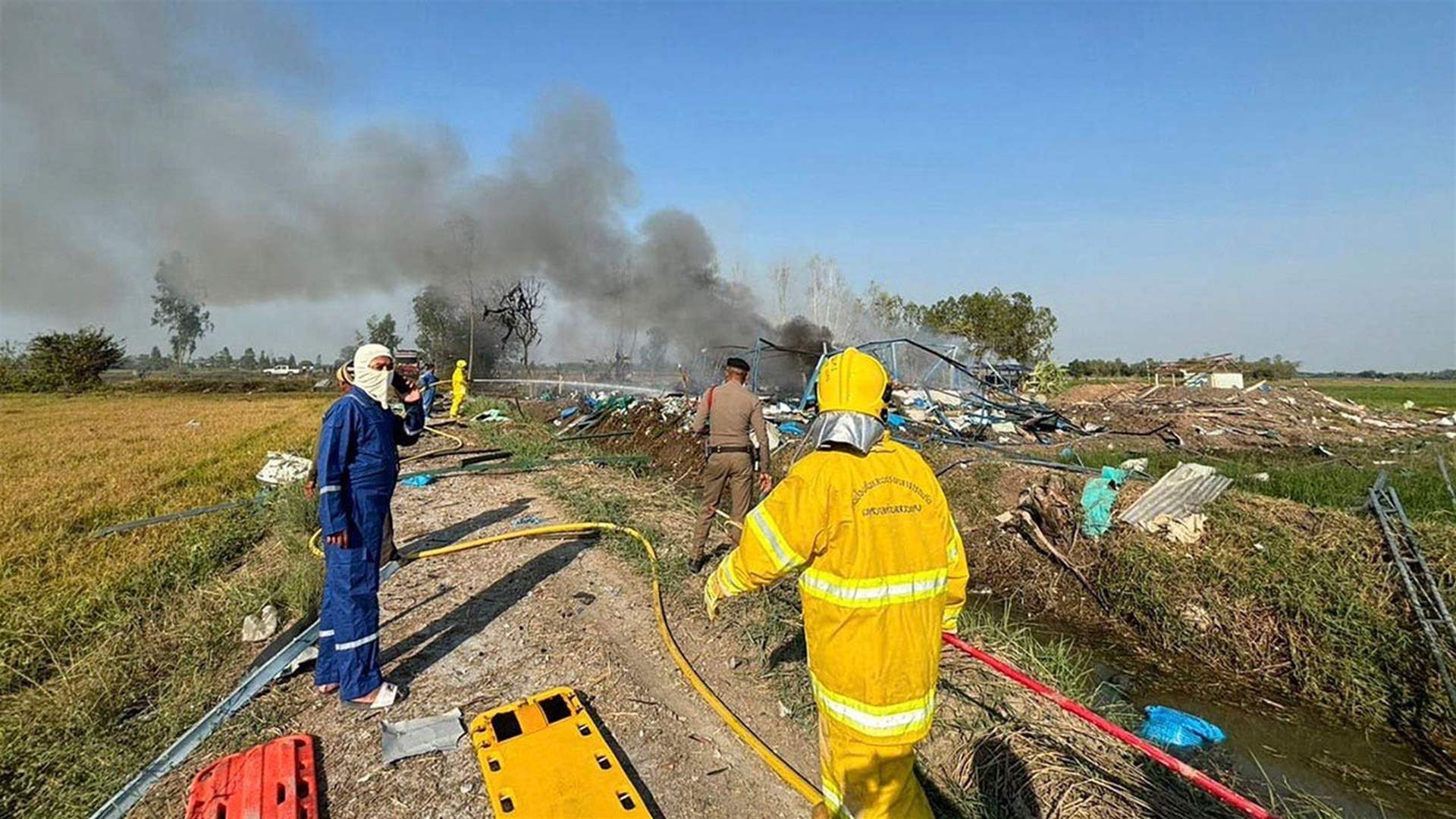 23 قتيلا بانفجار في مصنع للألعاب النارية في تايلاند