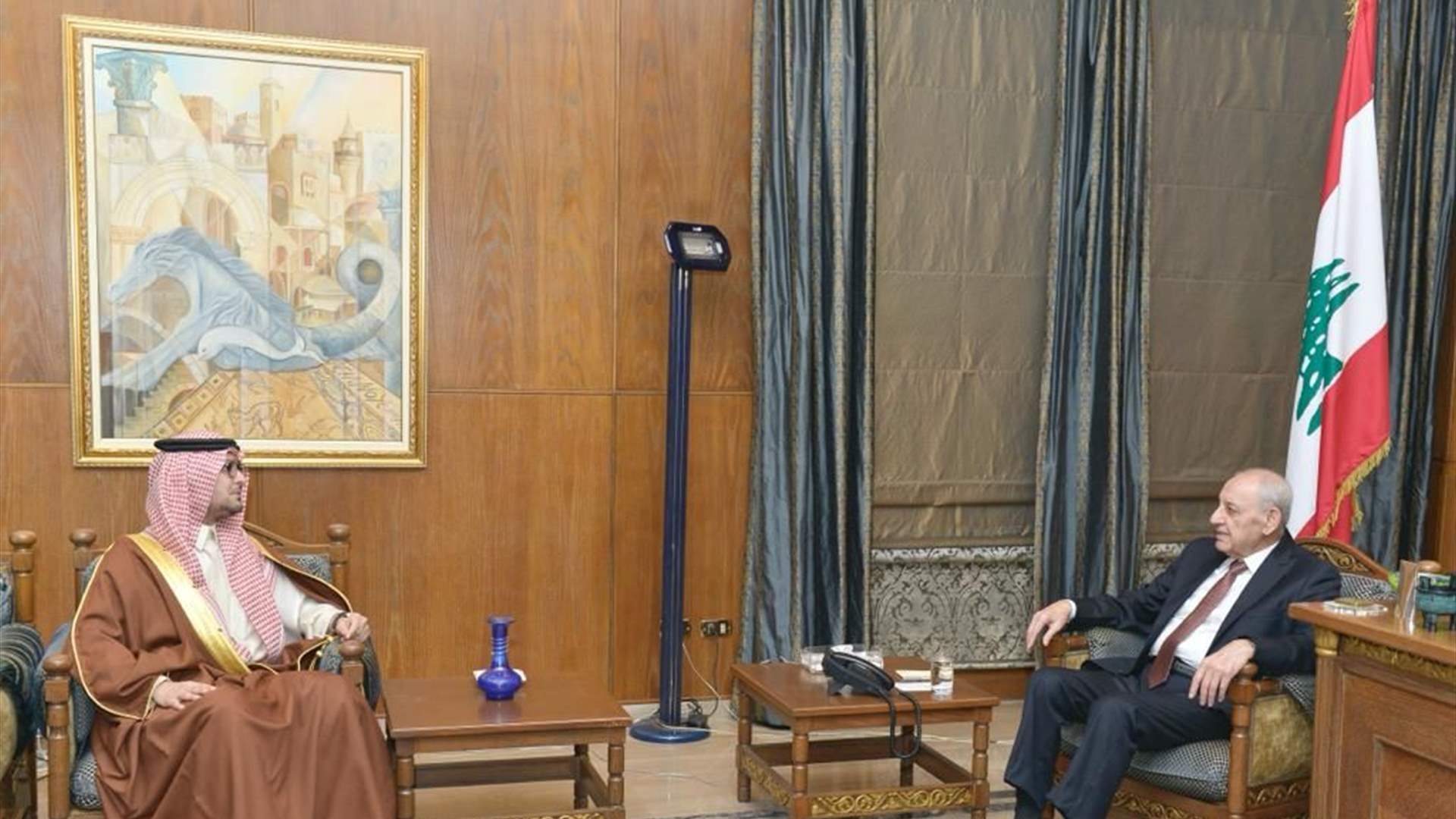 السفيران السعودي والمصري في عين التينة... والزيارتان تقاطعتا عند ضرورة التعجيل في إتمام الاستحقاق الرئاسي (الجمهورية)