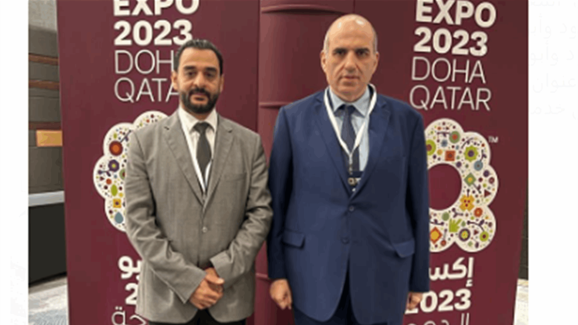 لحود وابو حيدر في قطر لمتابعة الاعمال والنشاطات في الجناح اللبناني في اكسبو الدوحة