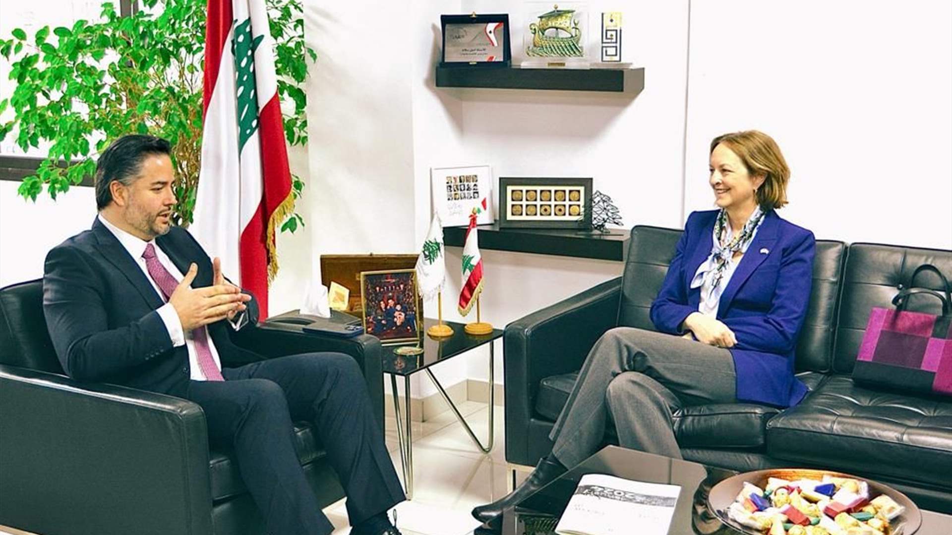لقاء جمع سلام وسفيرة الولايات المتحدة الأميركية الجديدة