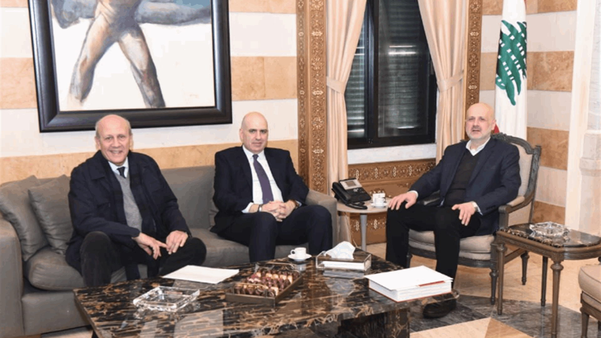 مولوي عرض مع لحود وزغيب أوضاع القطاع الزراعي في لبنان وحاجات زحلة والبقاع 