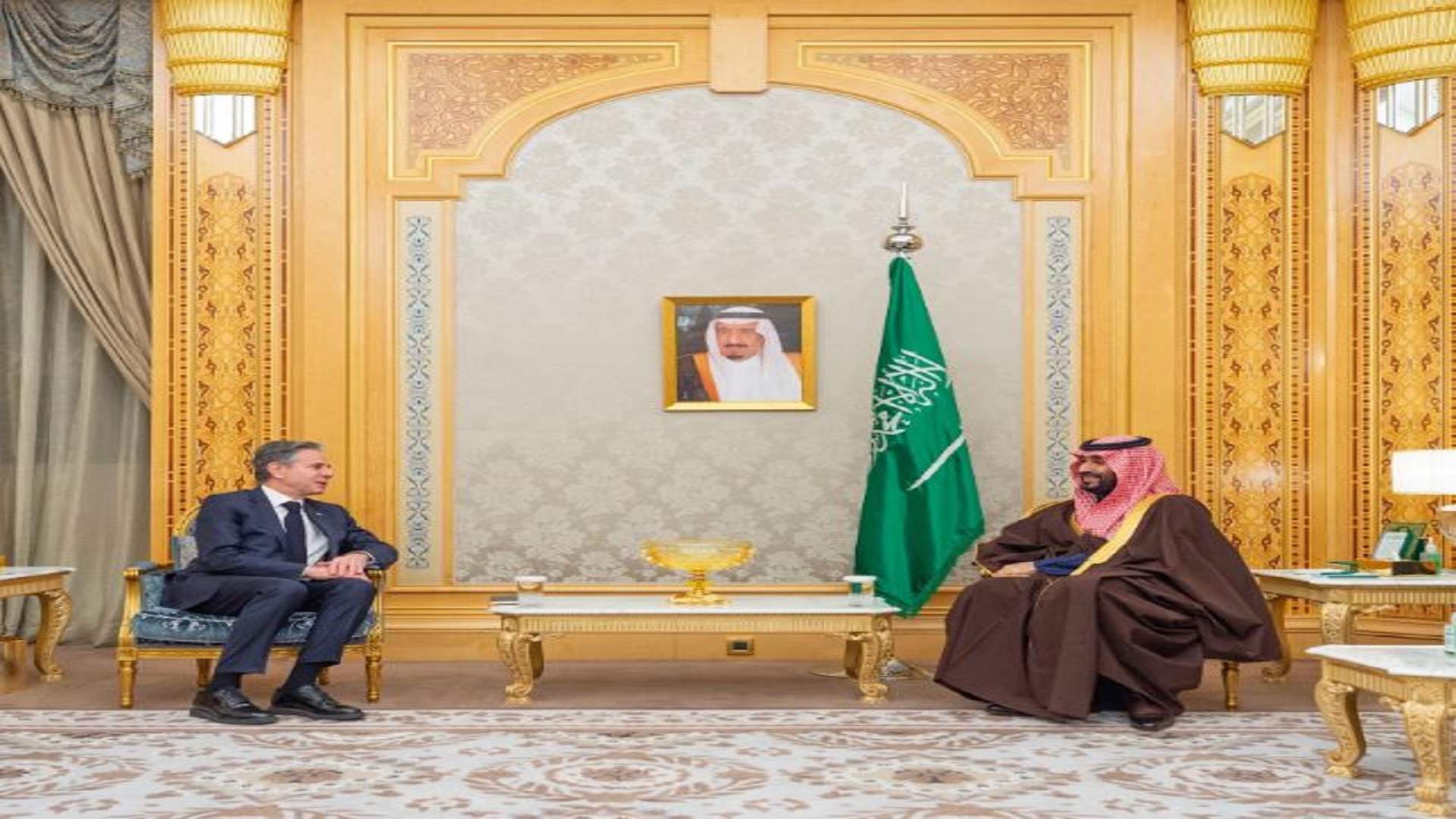 ولي العهد السعودي اجتمع مع بلينكن... وهذا ما جرى بحثه