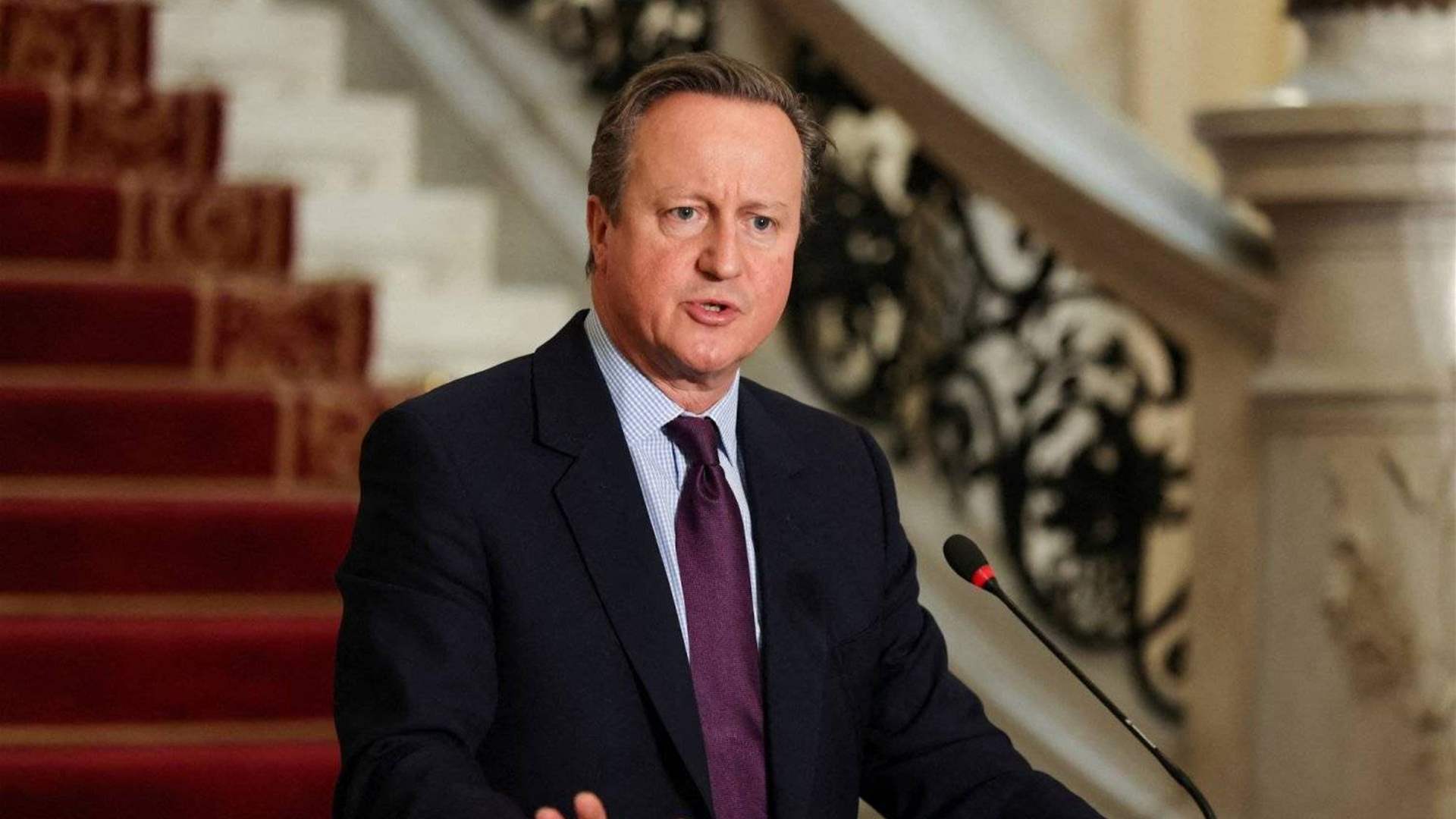 Lebanon summons UK ambassador over David Cameron&#39;s recent visit
