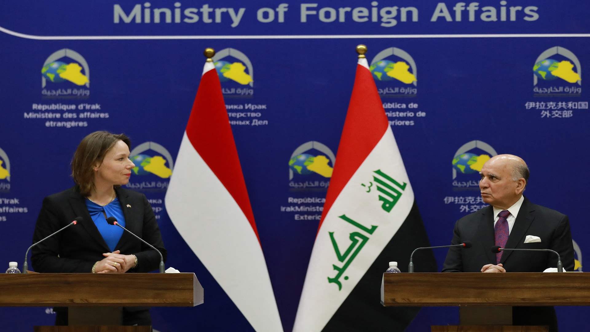 وزيرة خارجية هولندا تدعو من بغداد جميع الأطراف إلى منع تصعيد إضافي