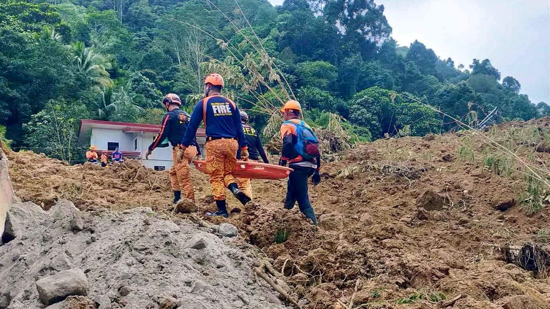Six dead, dozens missing in a southern Philippines landslide