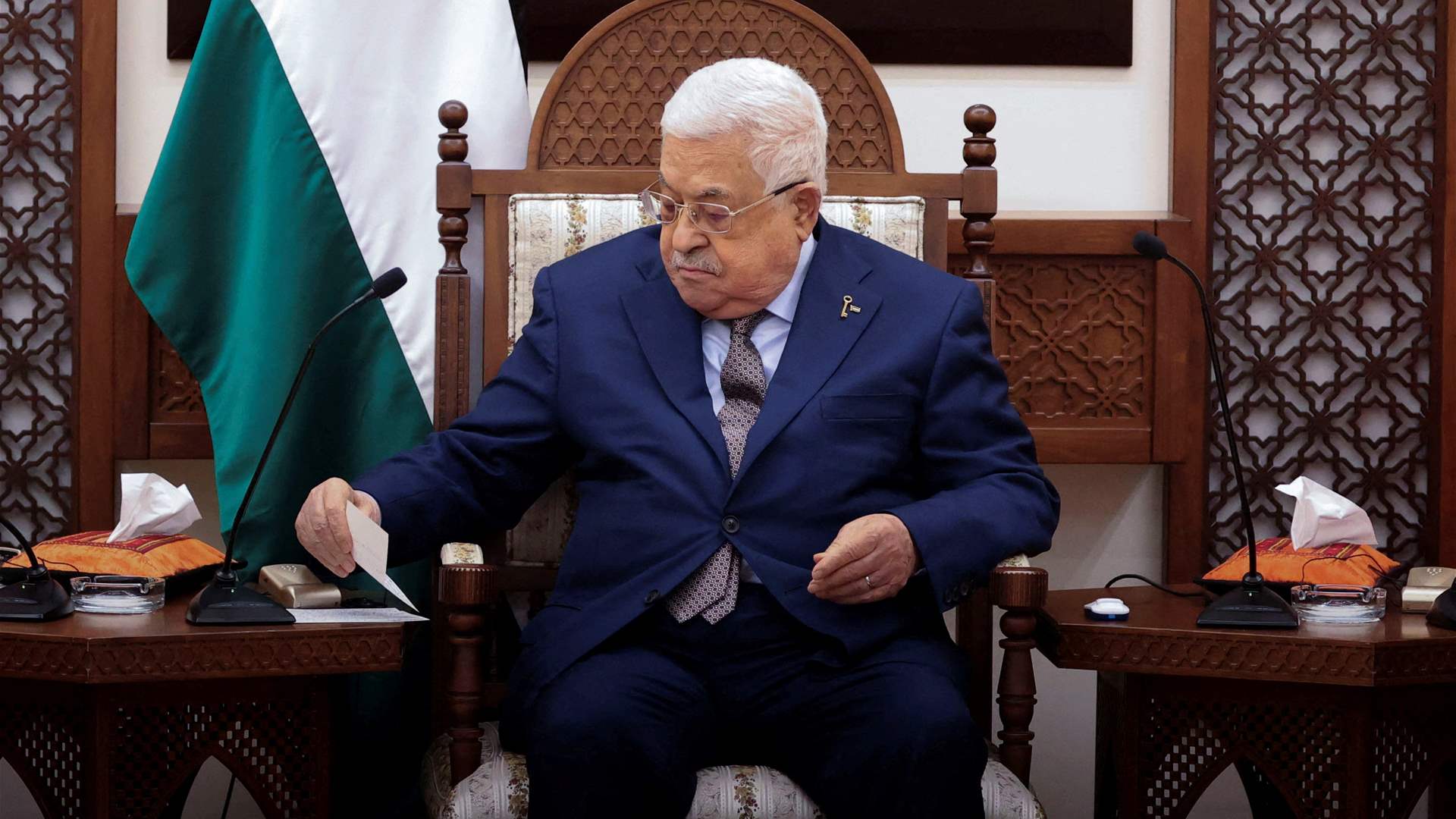 Palestinian president in Qatar to discuss ceasefire efforts